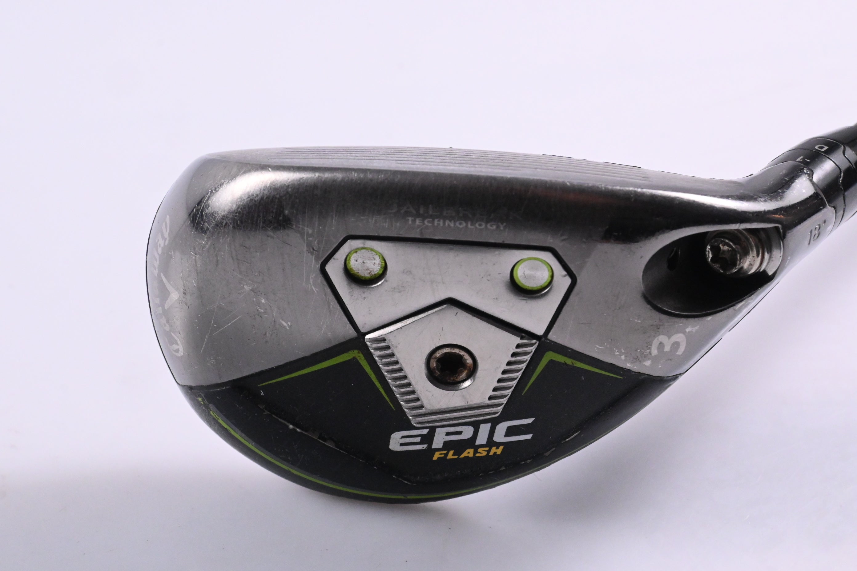 Callaway Epic Flash #3 Hybrid / 18 Degree / Stiff Flex Aldila RIP 85 Shaft