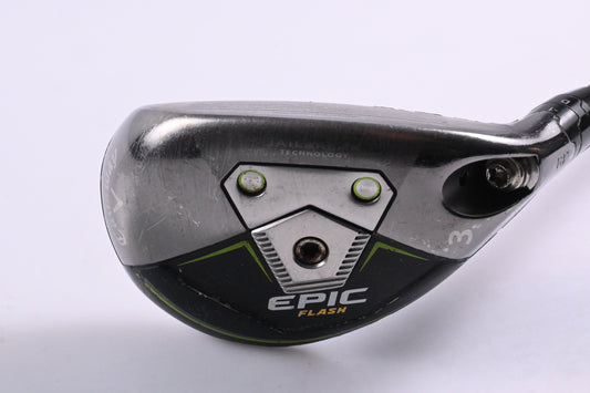 Callaway Epic Flash #3 Hybrid / 18 Degree / Stiff Flex Aldila RIP 85 Shaft
