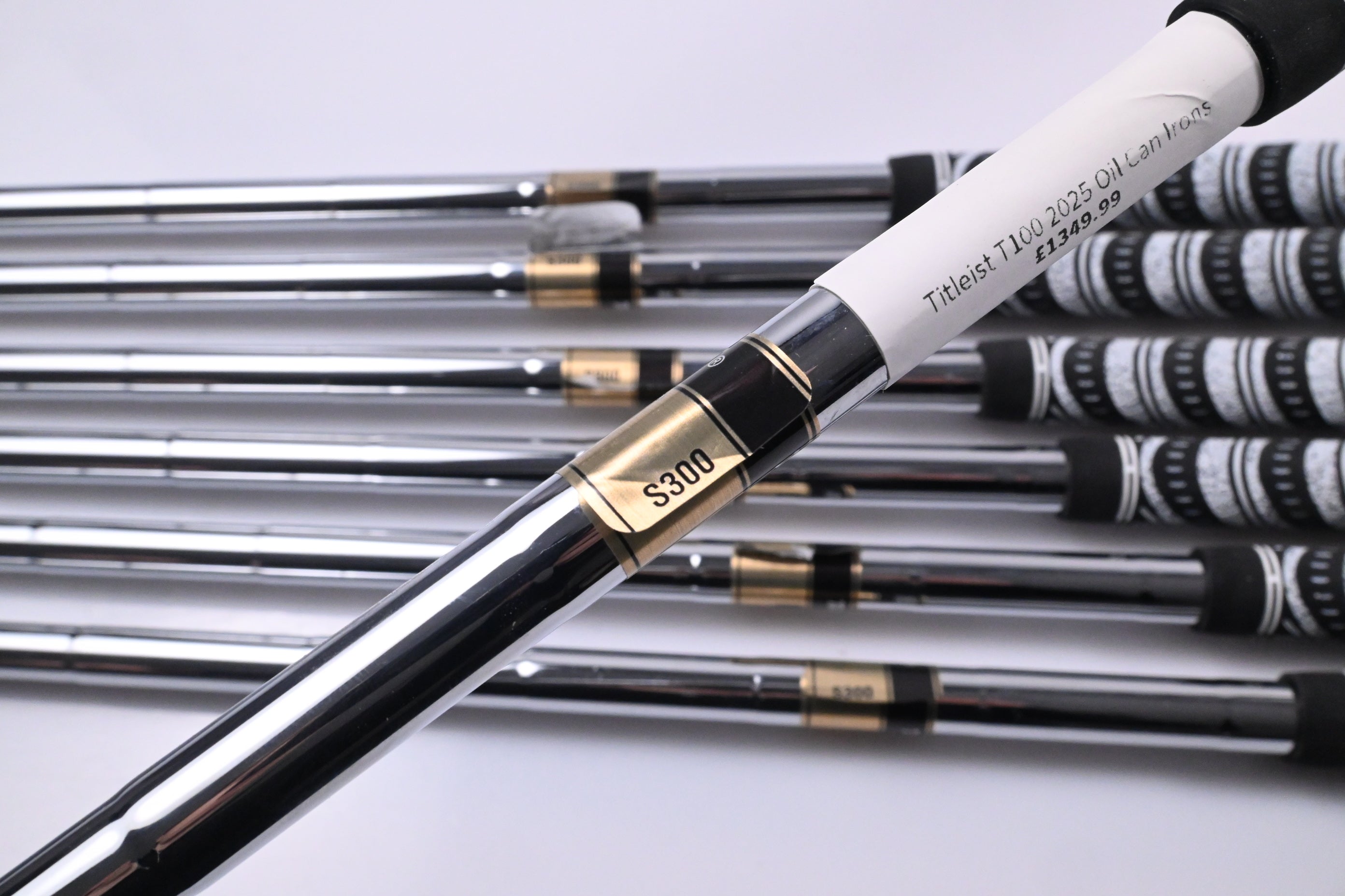 Titleist T100 2025 Oil Can Irons / 4-PW / Stiff Flex Dynamic Gold S300 Shafts