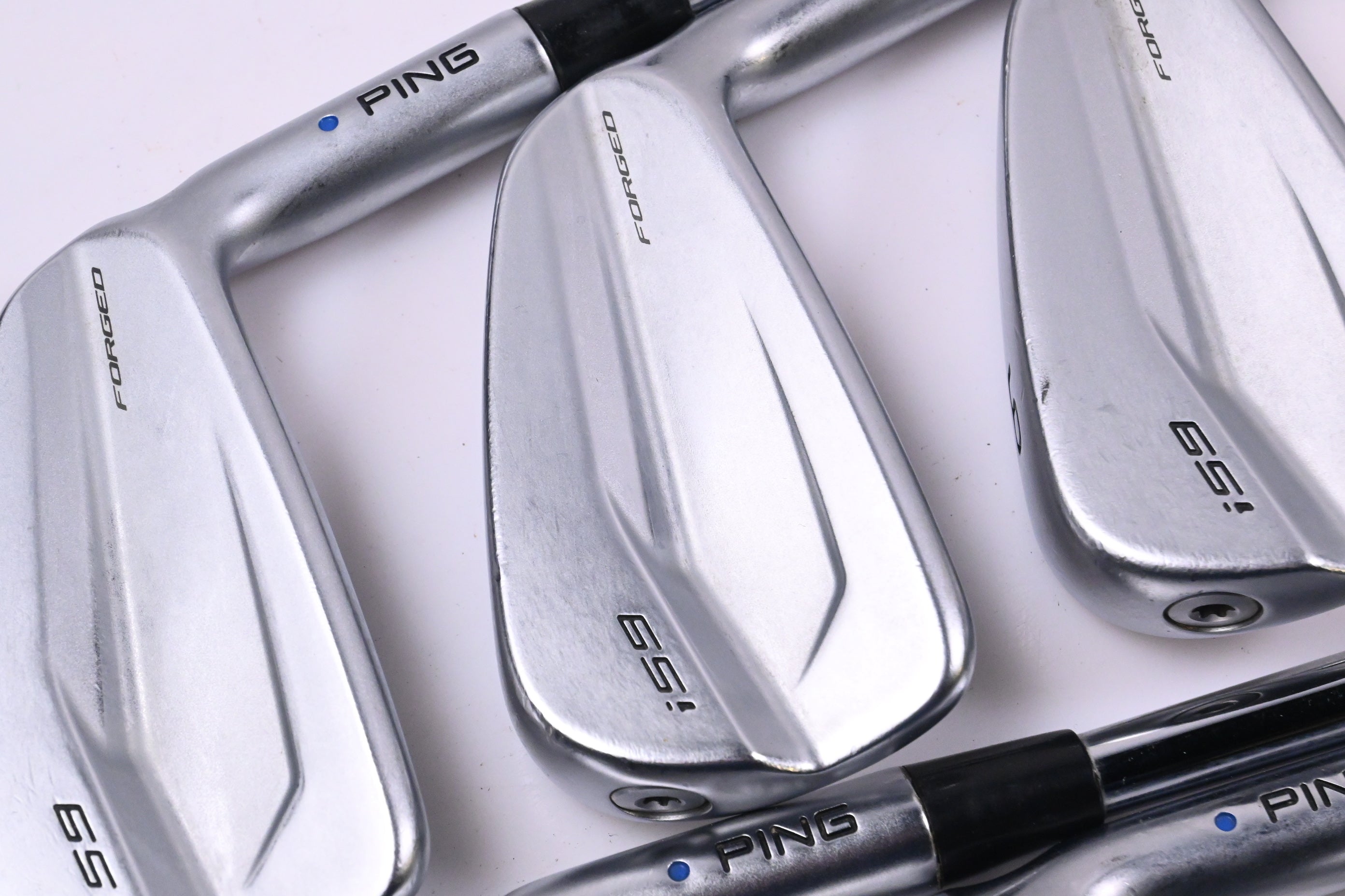 Ping i59 Irons / 4-9i / Blue Dot / X-Flex KBS Tour 130 Shafts