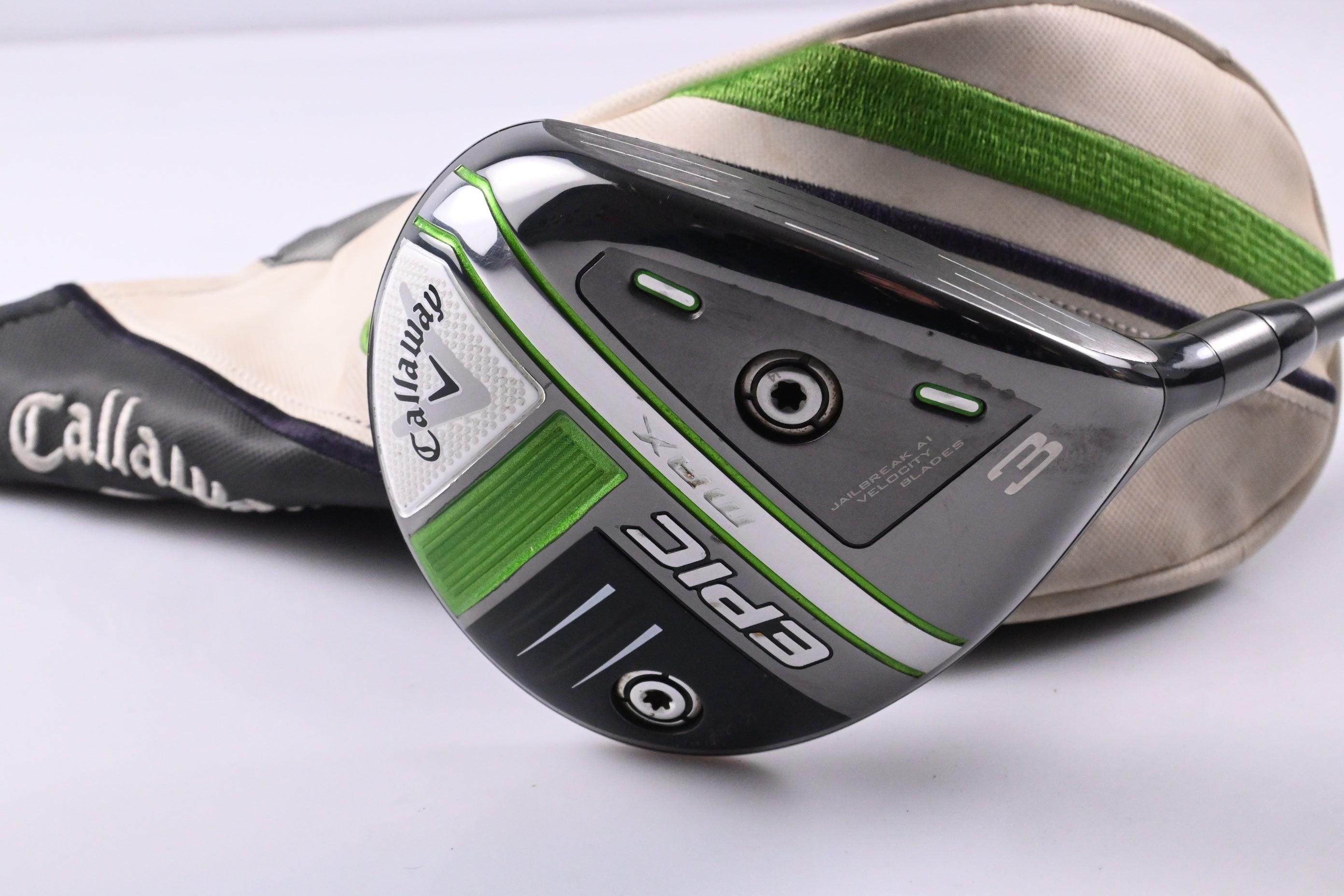 Callaway Epic Max #3 Wood / 15 Degree / Stiff Flex HZRDUS iM10 Smoke 60 Shaft