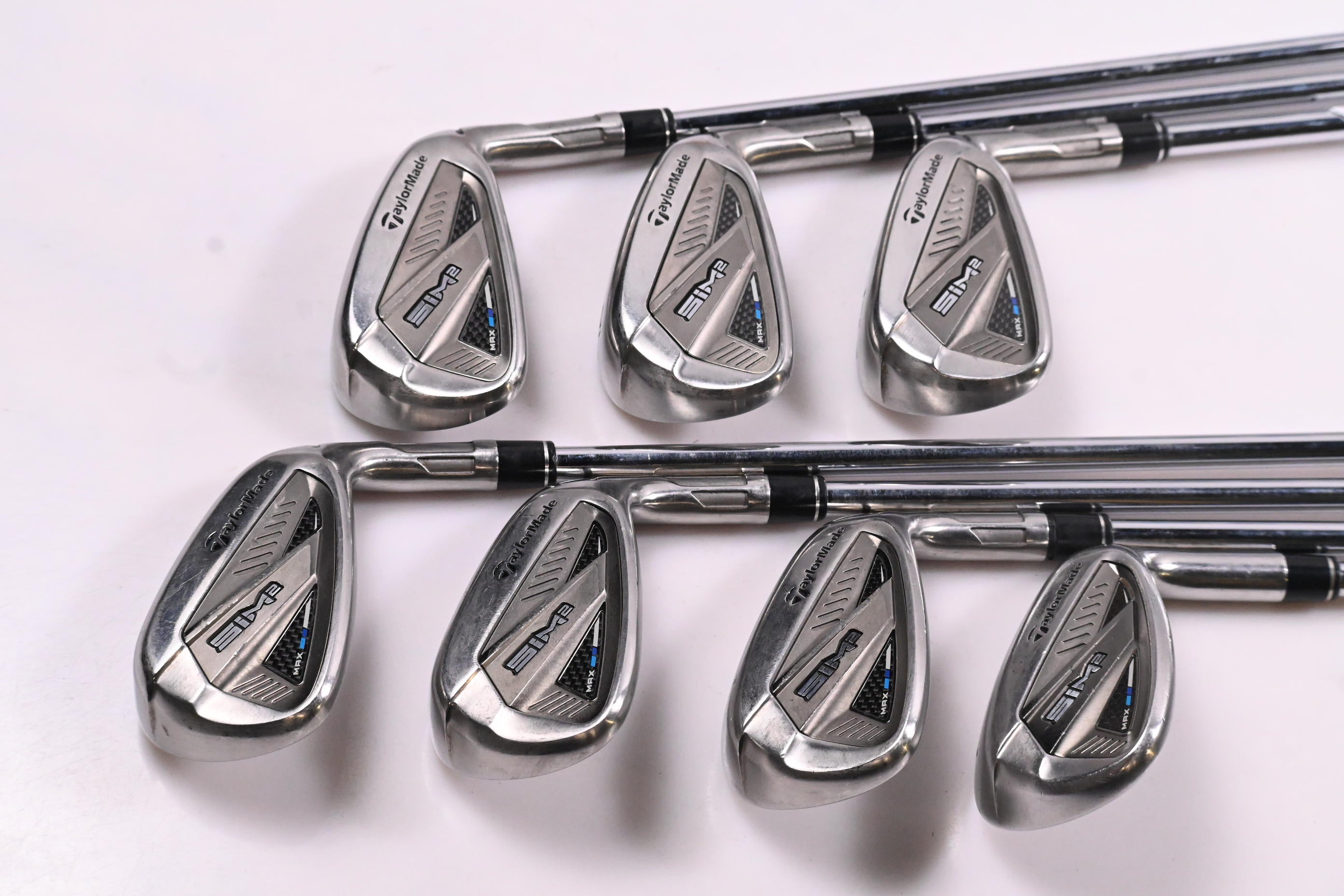 Taylormade SIM2 Max Irons / 5-PW+SW / Regular Flex KBS MAX MT 85 Shafts