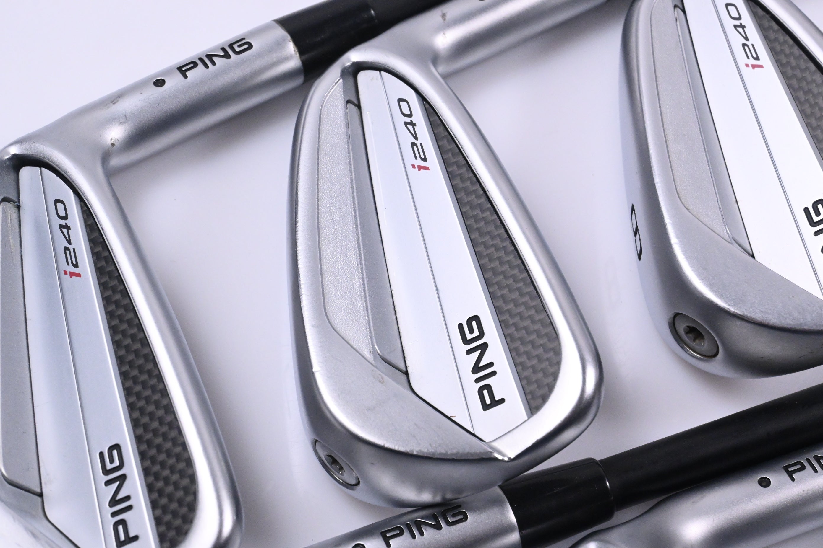 Ping I240 Irons / 6-PW+UW / Black Dot / Stiff Flex Ping Alta CB Blue AWT Shafts