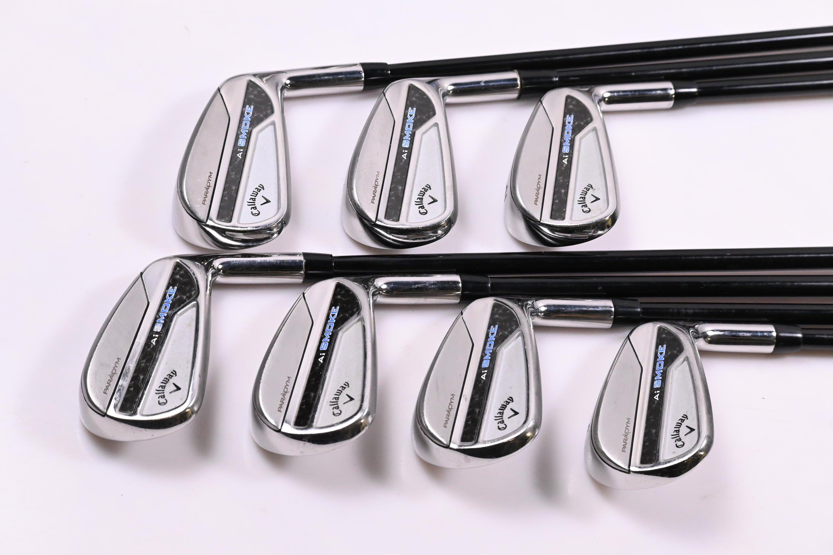 Callaway Paradym Ai Smoke Irons / 4-PW / Stiff Flex MMT 95 Shafts