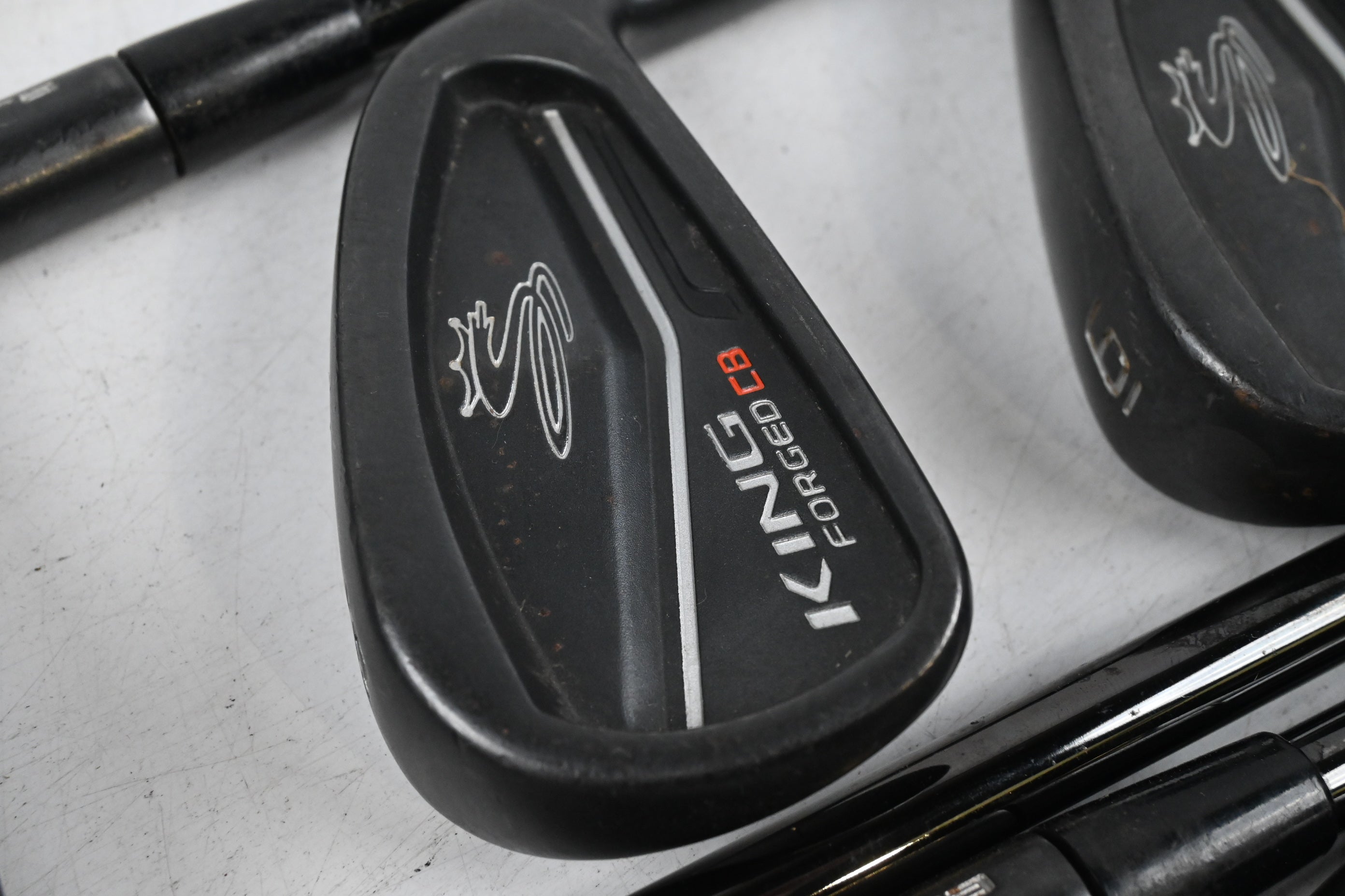 Cobra King Forged CB/MB Black Irons / 4-PW / Regular Flex KBS $-Taper 110 Shafts