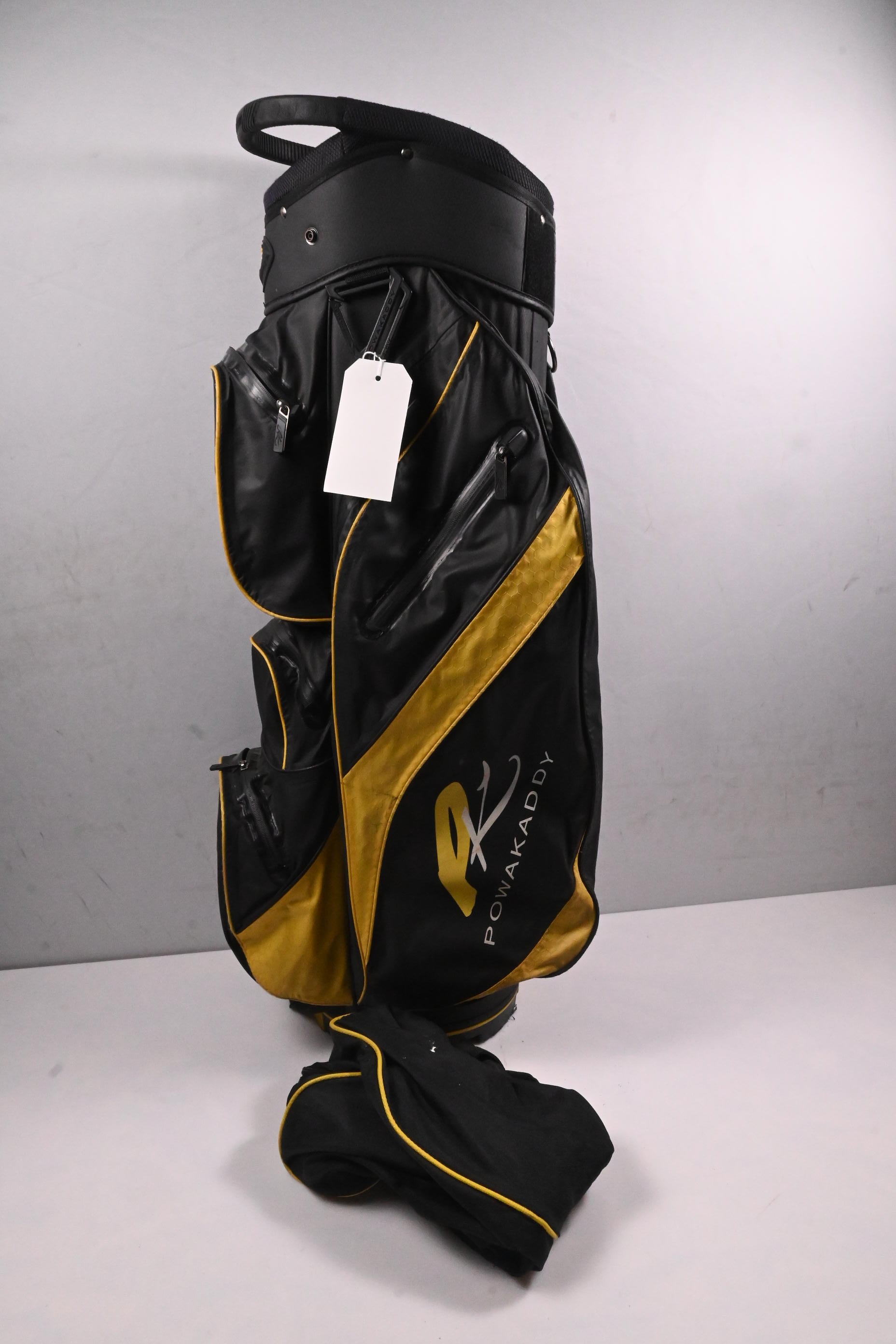 Powakaddy Dri Edition Cart Bag / 14-Way Divider / Black, Yellow