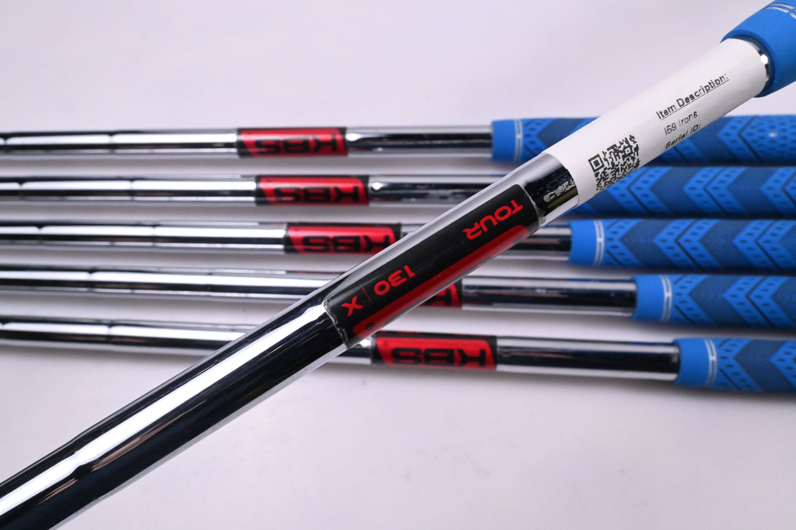 Ping i59 Irons / 4-9i / Blue Dot / X-Flex KBS Tour 130 Shafts
