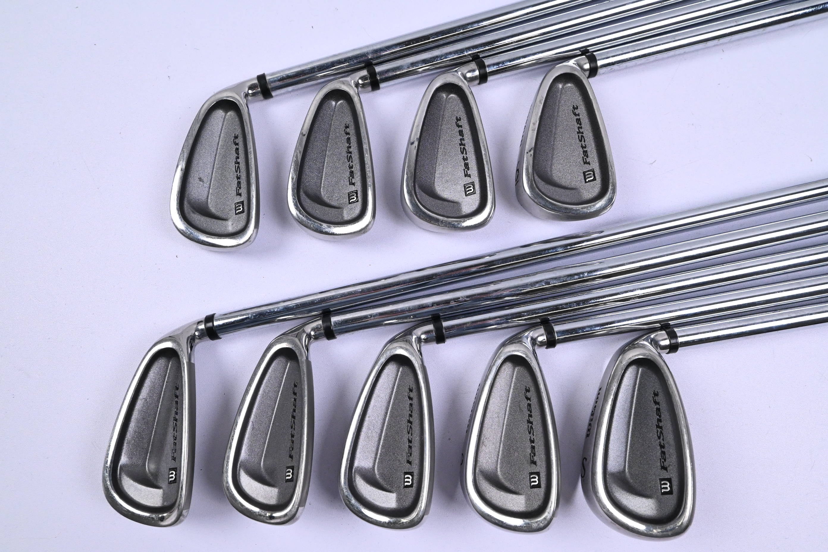 Wilson Fat Shaft Irons / 3-PW+SW / Regular Flex Wilson Fat Shaft Platinum Shafts