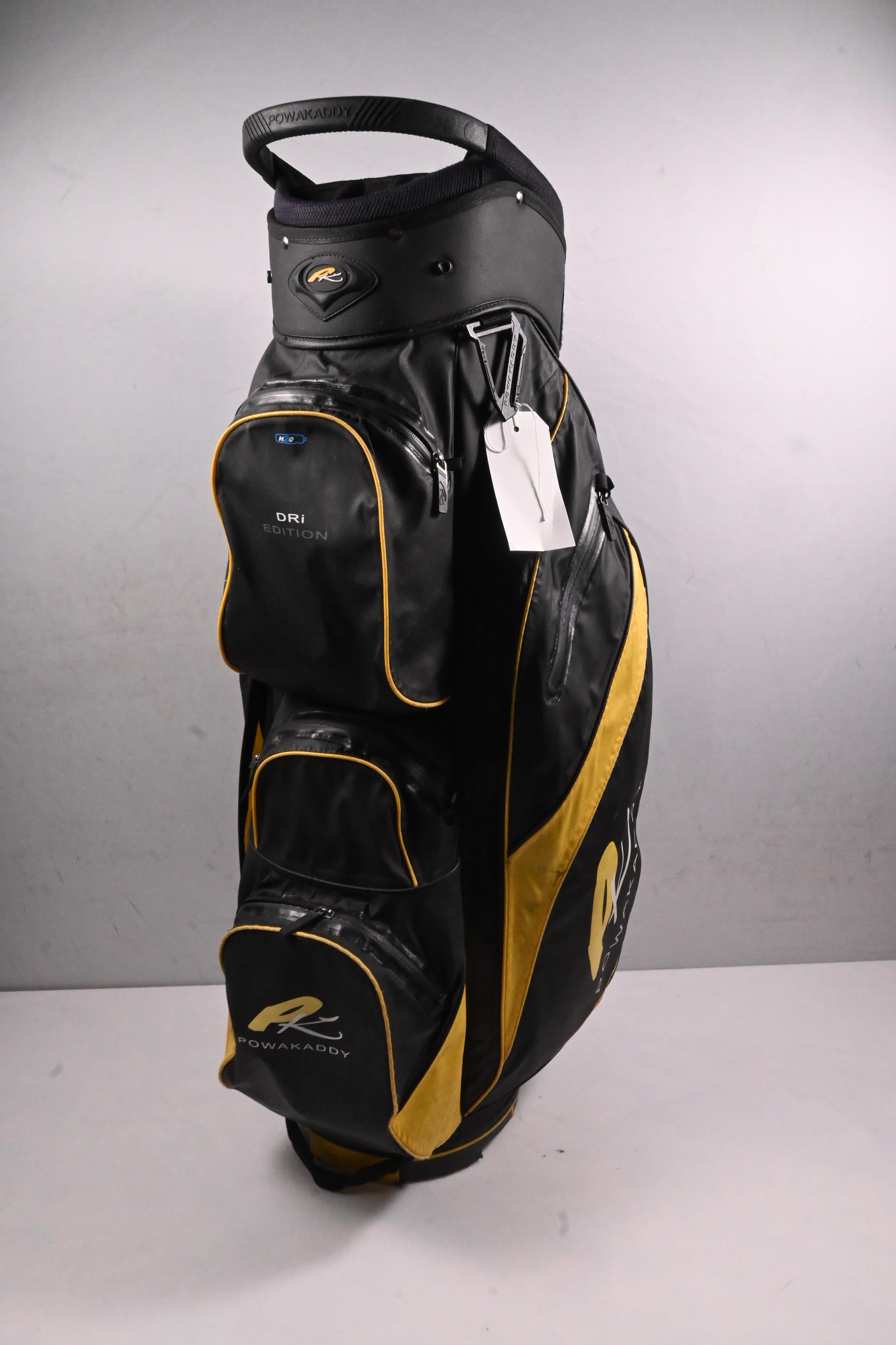 Powakaddy Dri Edition Cart Bag / 14-Way Divider / Black, Yellow