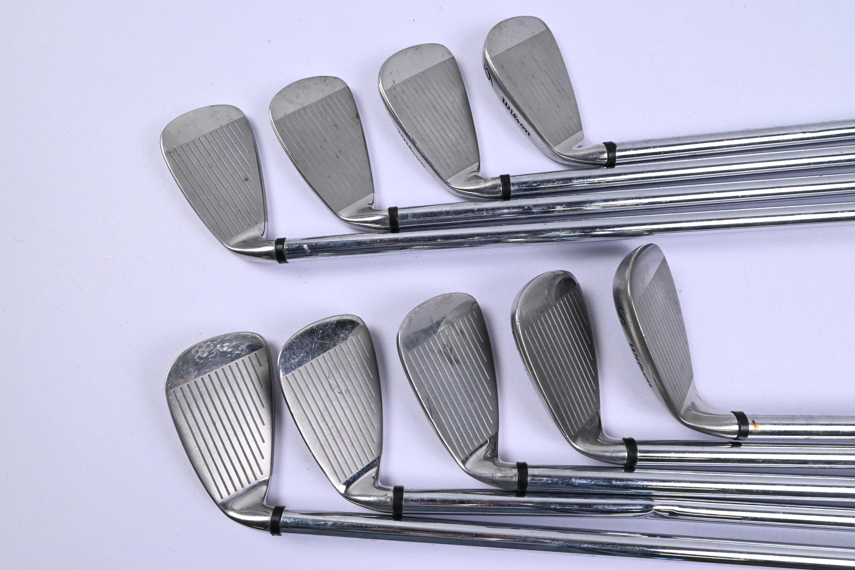Wilson Fat Shaft Irons / 3-PW+SW / Regular Flex Wilson Fat Shaft Platinum Shafts