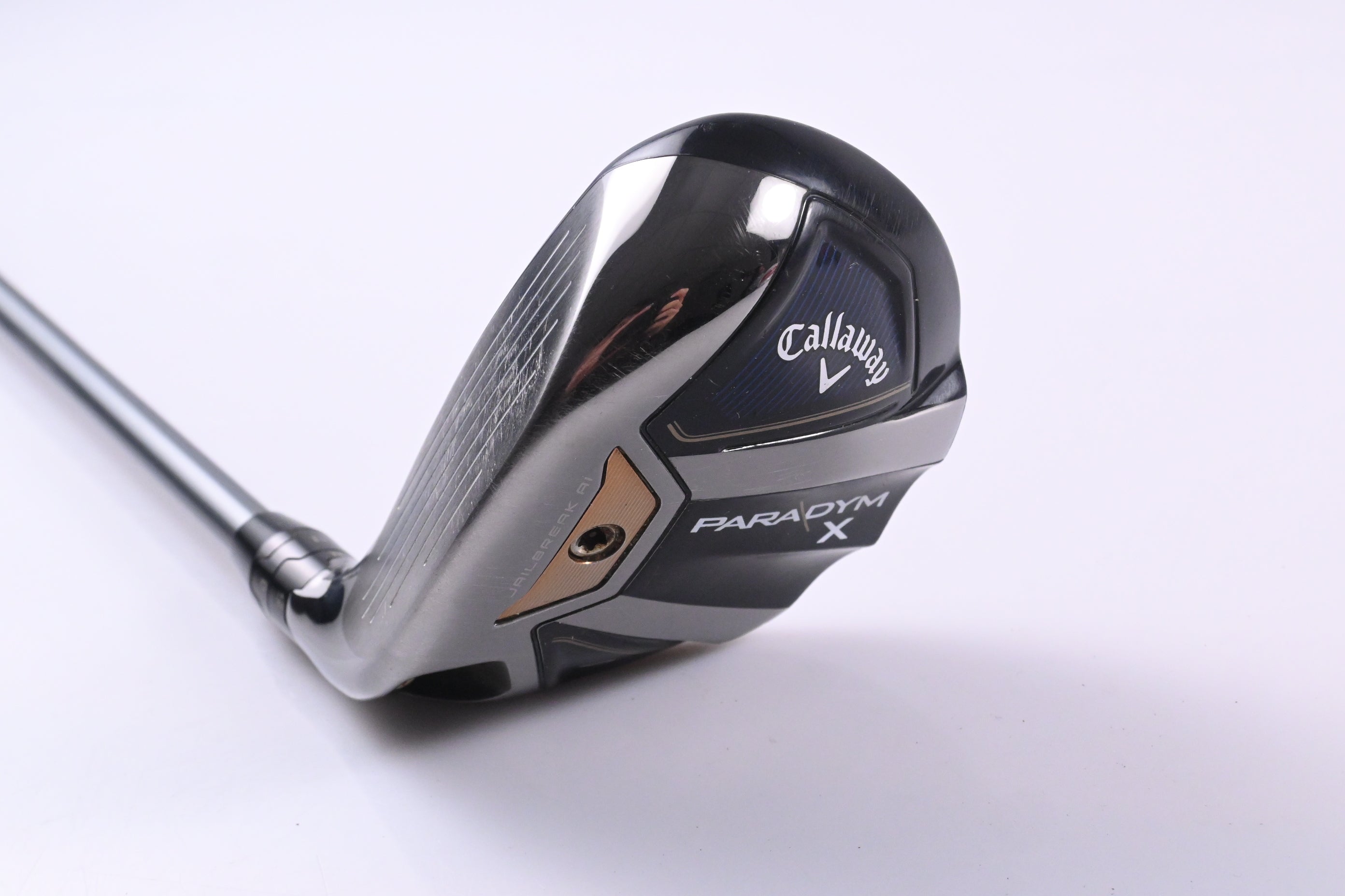 Left Hand Callaway Paradym X #4 Hybrid / 21 Degree / Regular Flex HZRDUS Silver