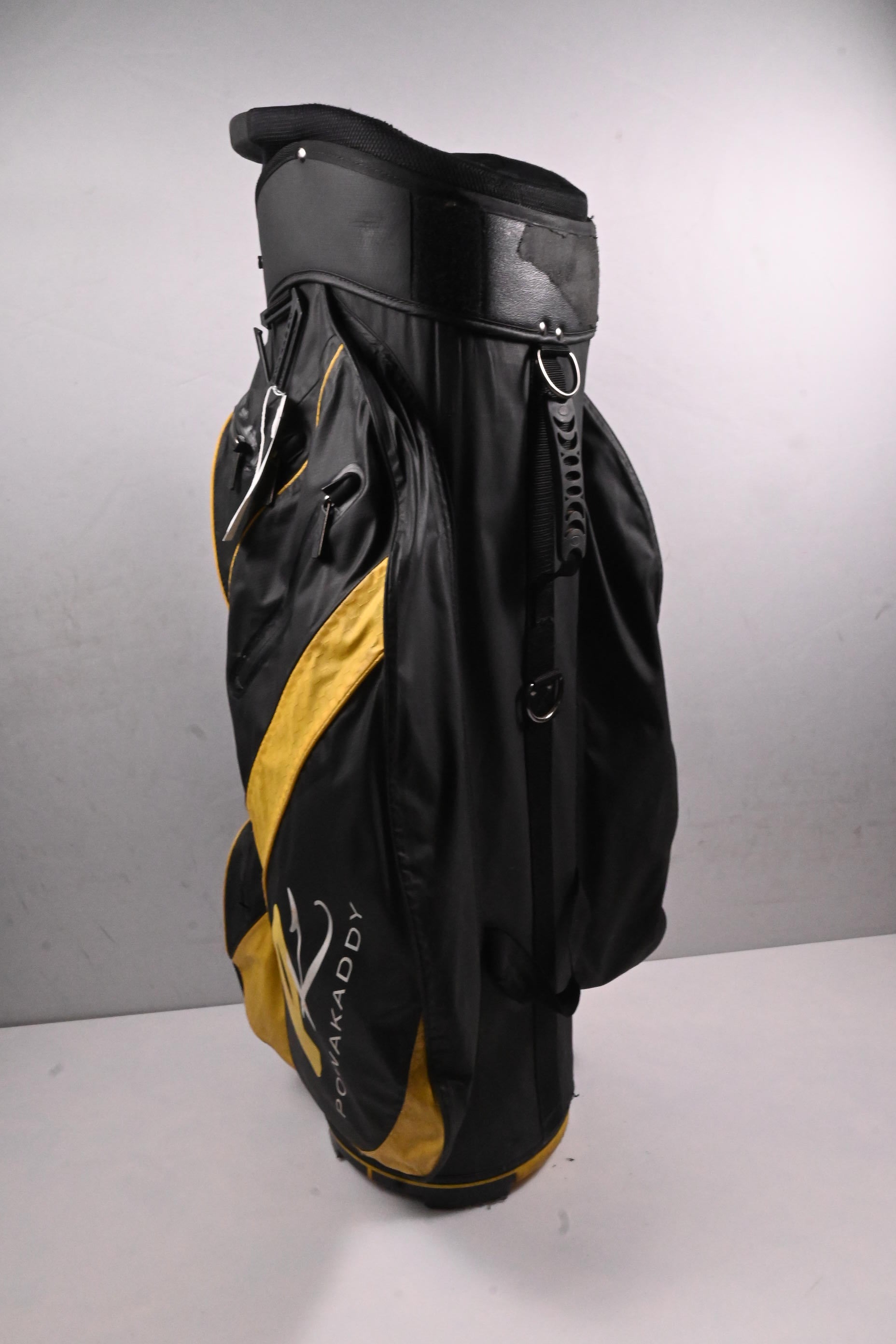 Powakaddy Dri Edition Cart Bag / 14-Way Divider / Black, Yellow