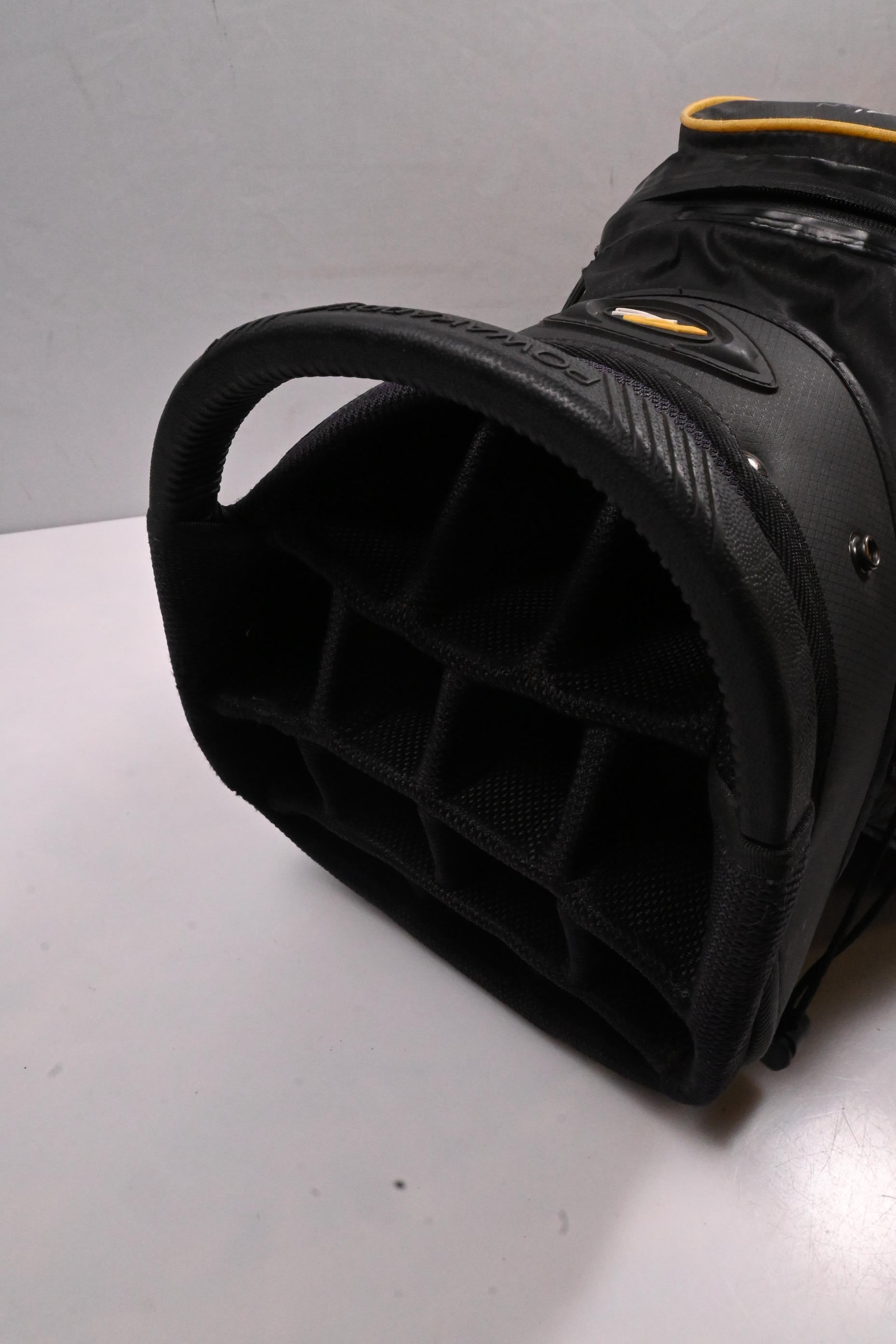 Powakaddy Dri Edition Cart Bag / 14-Way Divider / Black, Yellow