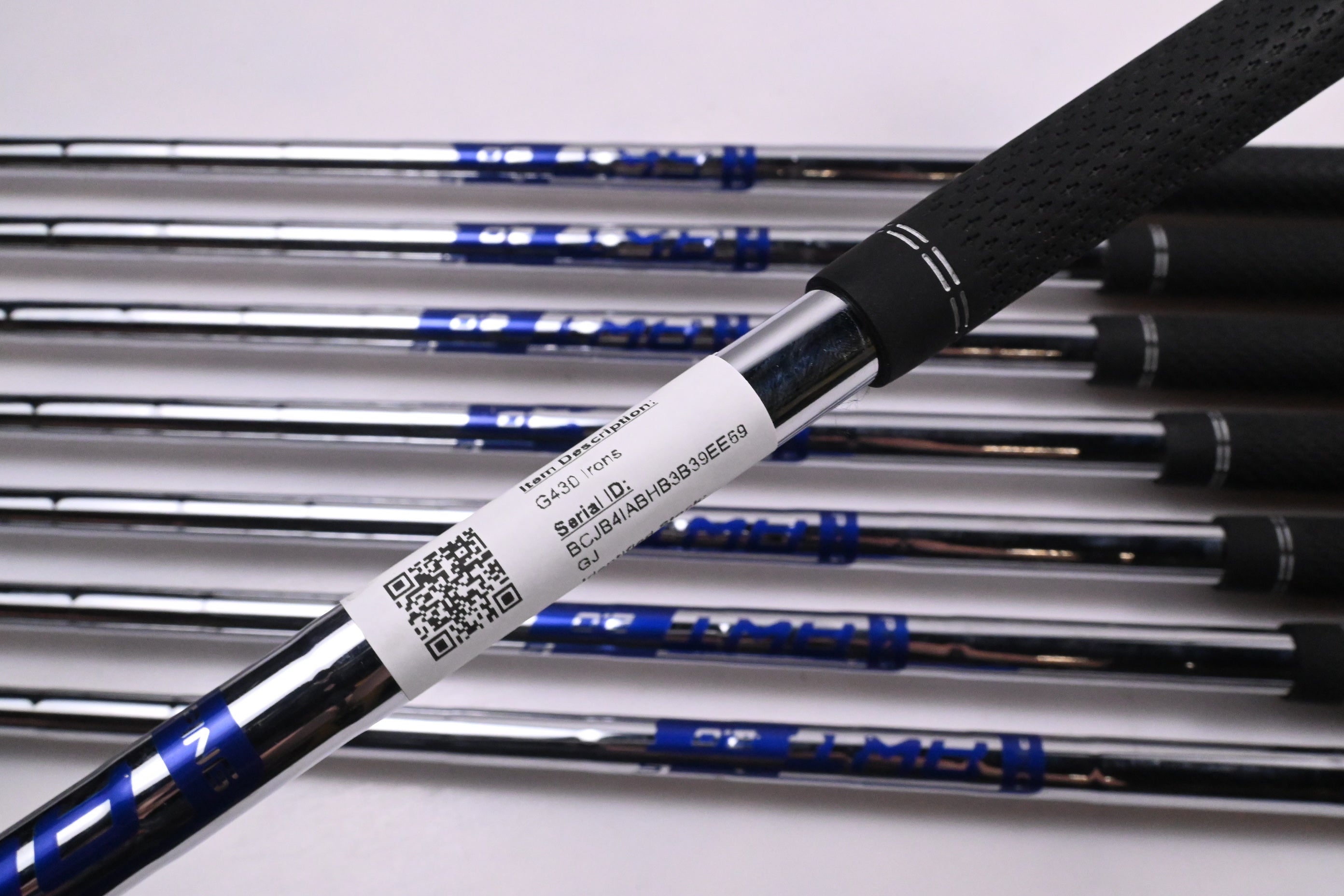 Ping G430 Irons / 5-PW+50°+54° / Black Dot / Stiff Flex Ping AWT 2.0 Shafts