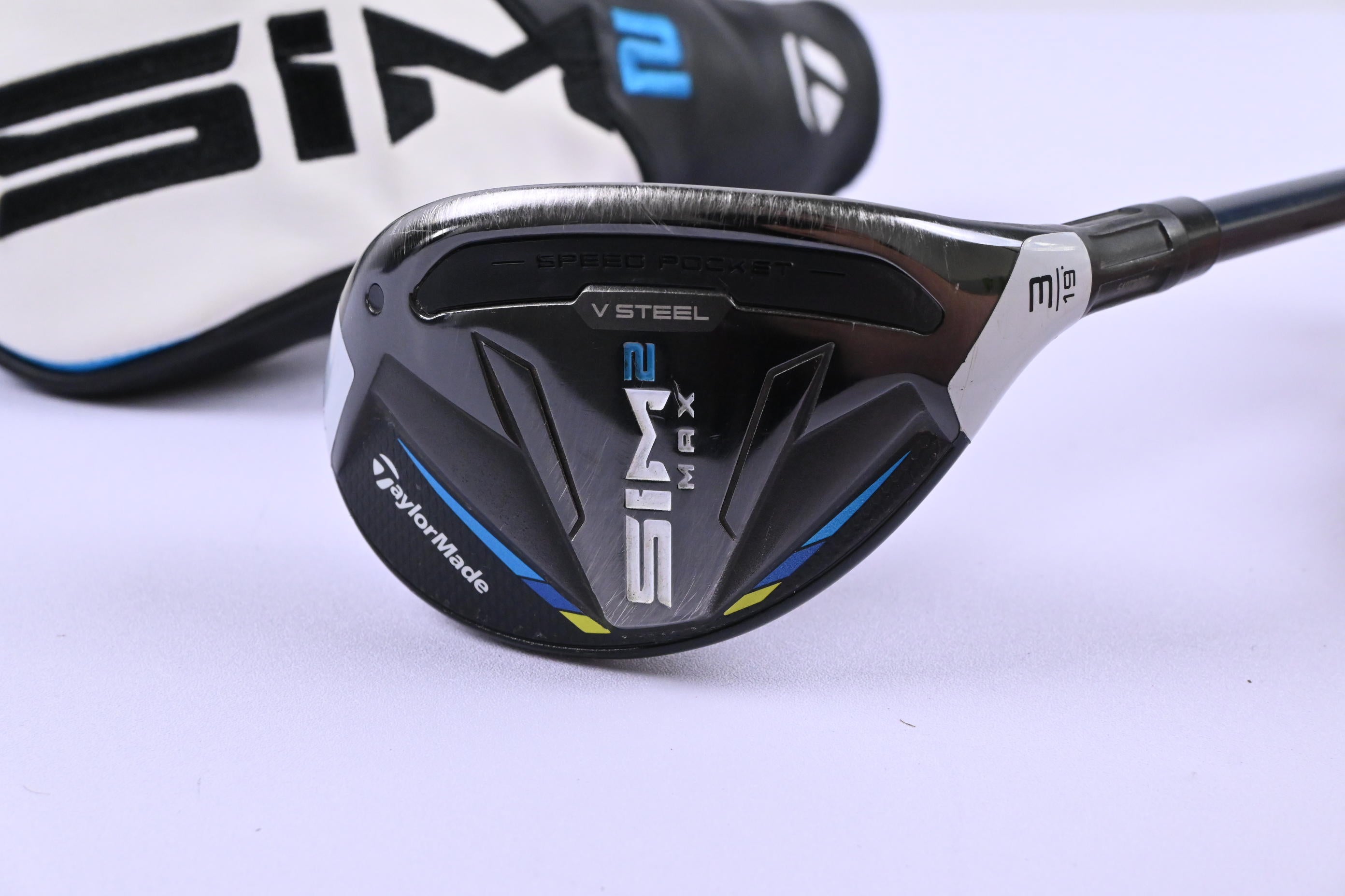 Taylormade SIM2 Max #3 Hybrid / 19 Degree / Stiff Flex Fujikura Ventus Blue 7