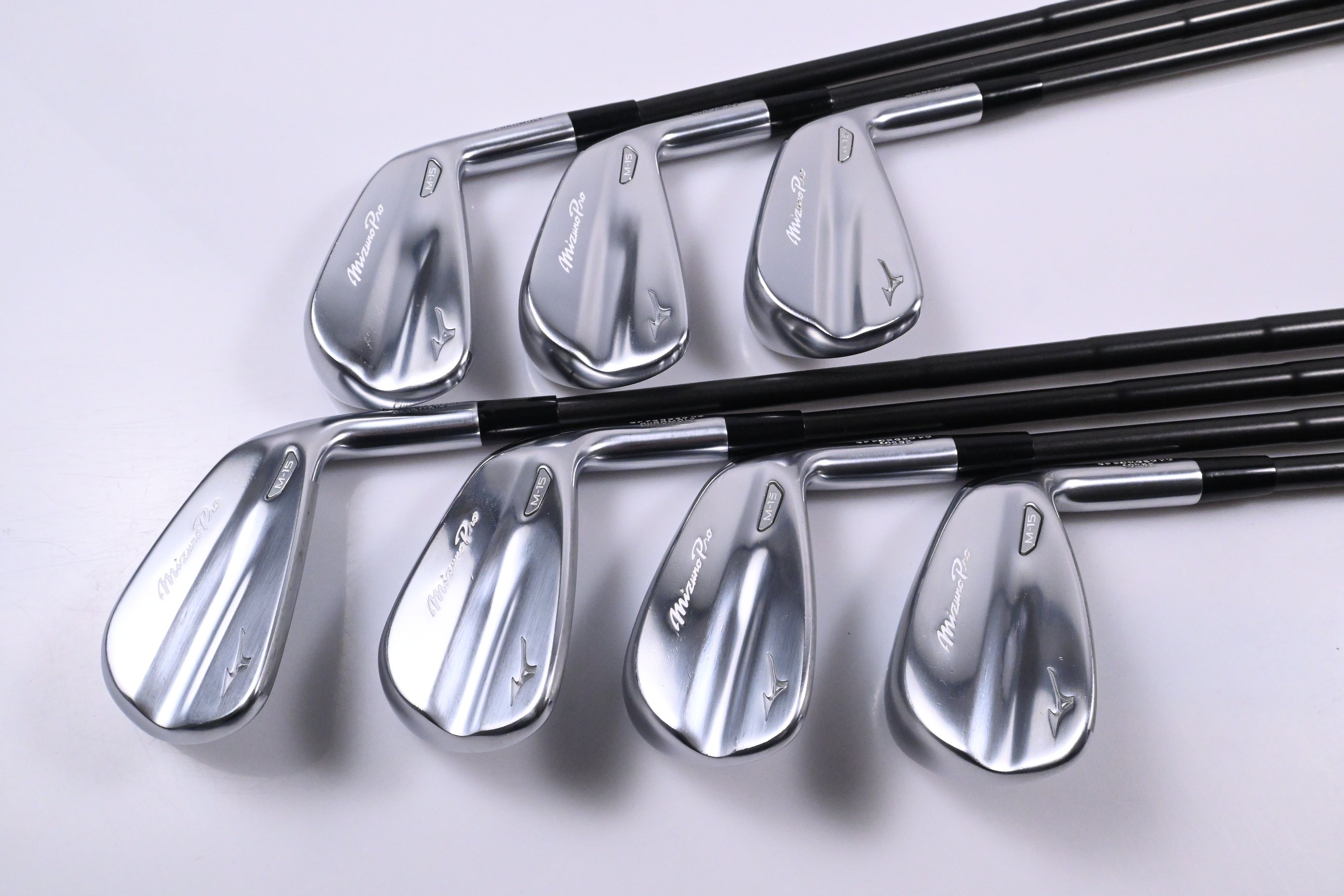 Mizuno M-15 Irons / 4-PW / X-Flex Dynamic Gold Mid 115 X100 Tour Issue Shafts