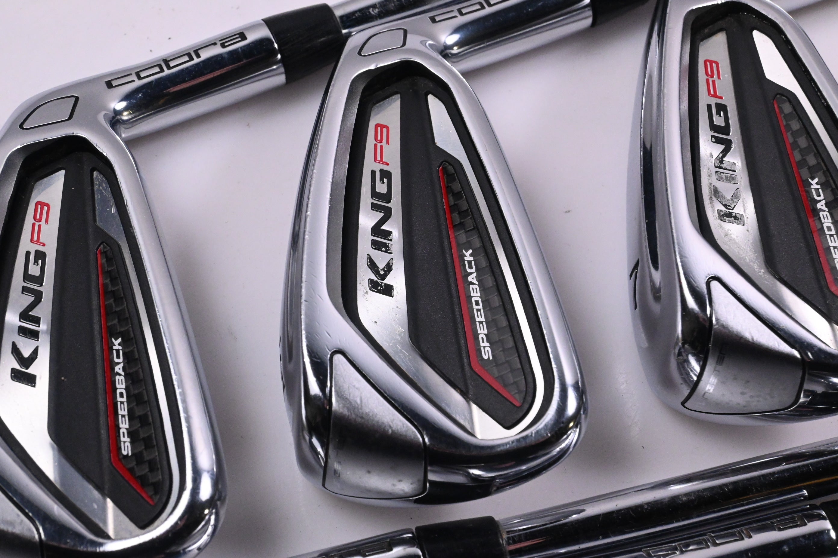 Cobra King F9 Irons / 5-PW / Regular Flex KBS Tour 90 Shafts