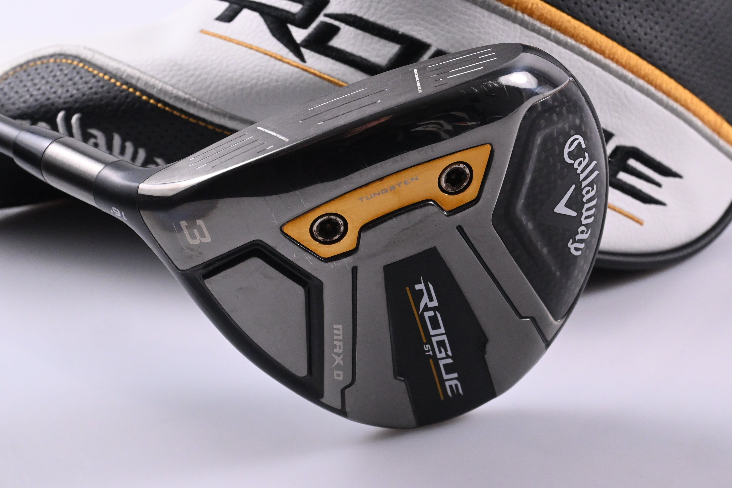 Left Hand Callaway Rogue ST Max D #3 Wood / 16 Degree / Regular Flex Cypher 50