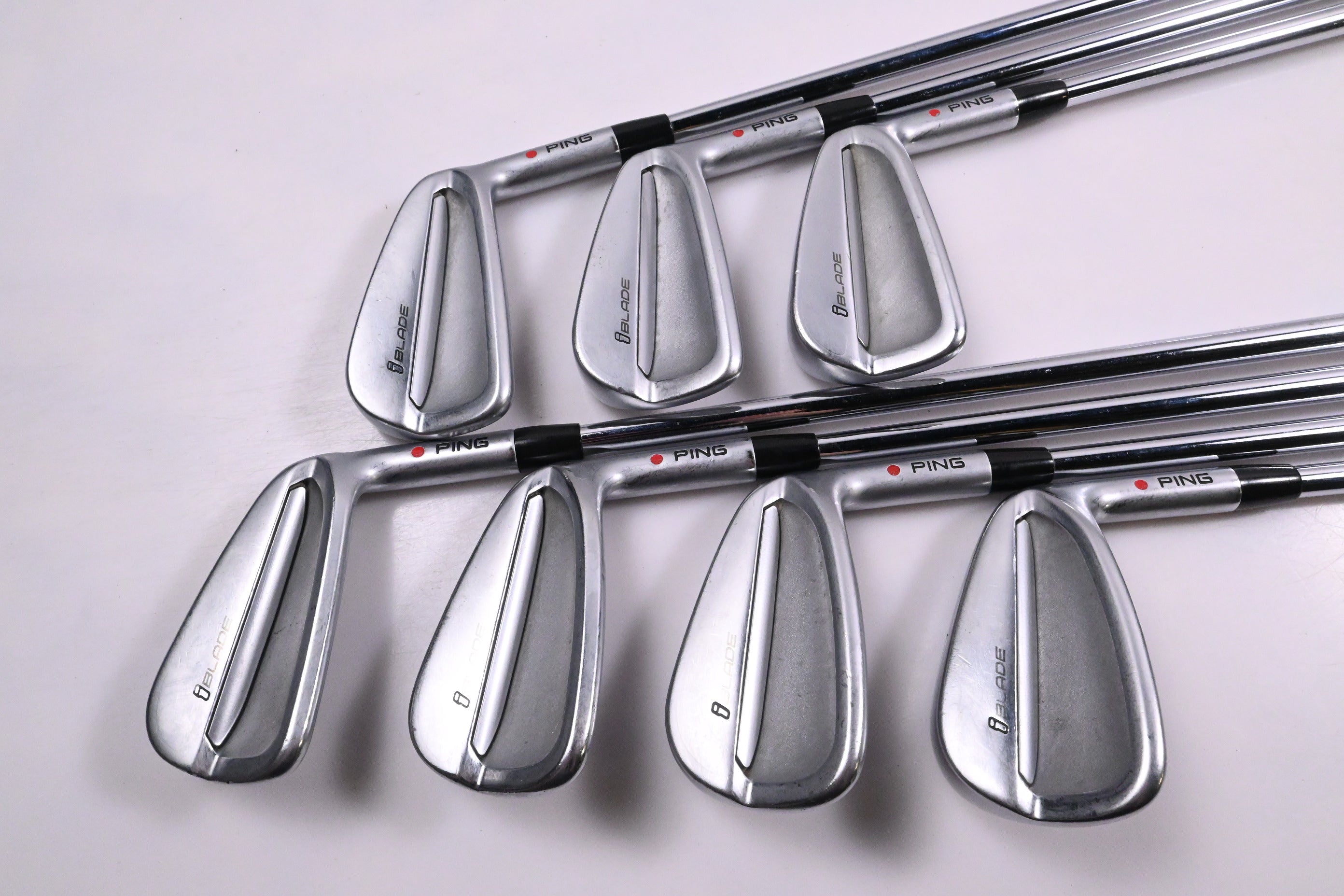 Ping iBlade Irons / 4-PW / Red Dot / Regular Flex Project X Rifle Shafts