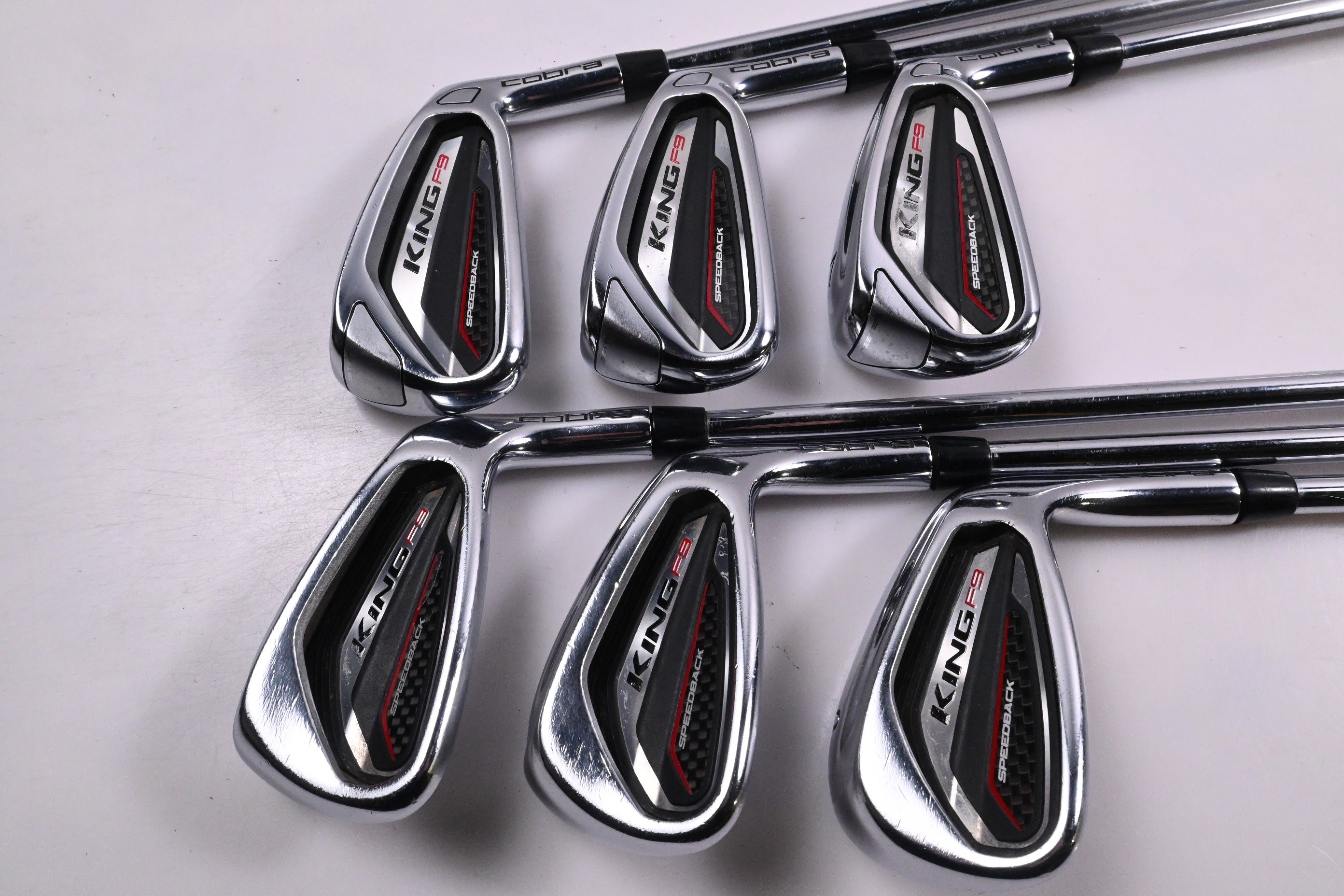 Cobra King F9 Irons / 5-PW / Regular Flex KBS Tour 90 Shafts