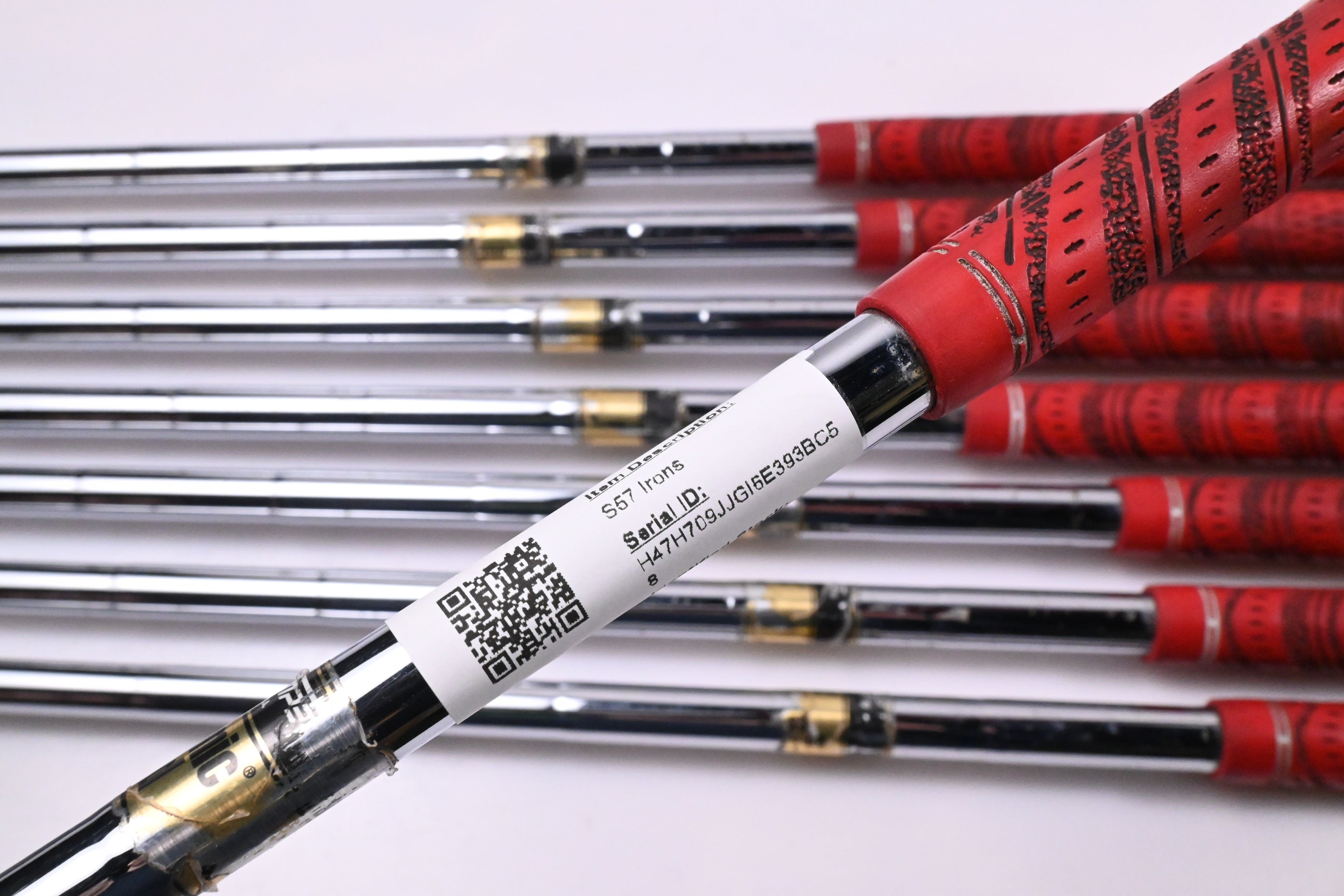Ping S57 Irons / 3-PW / Blue Dot / Stiff Flex Dynamic Gold S300 Shafts