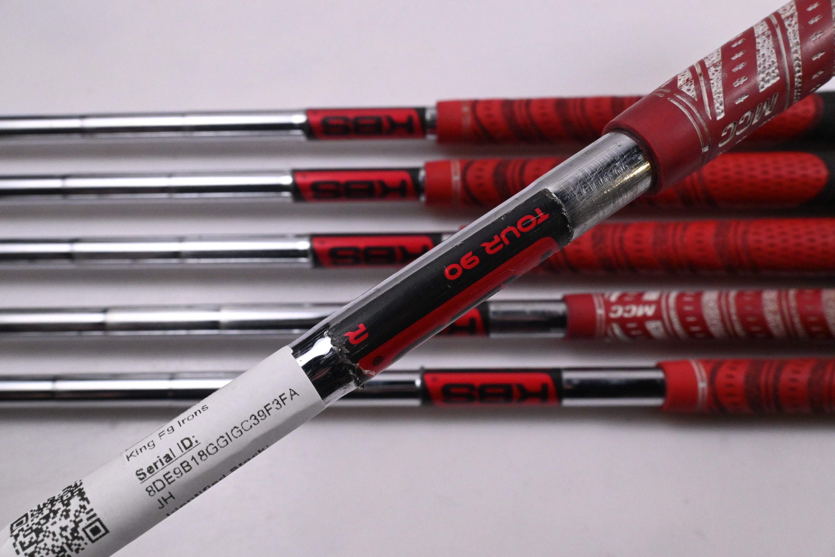 Cobra King F9 Irons / 5-PW / Regular Flex KBS Tour 90 Shafts