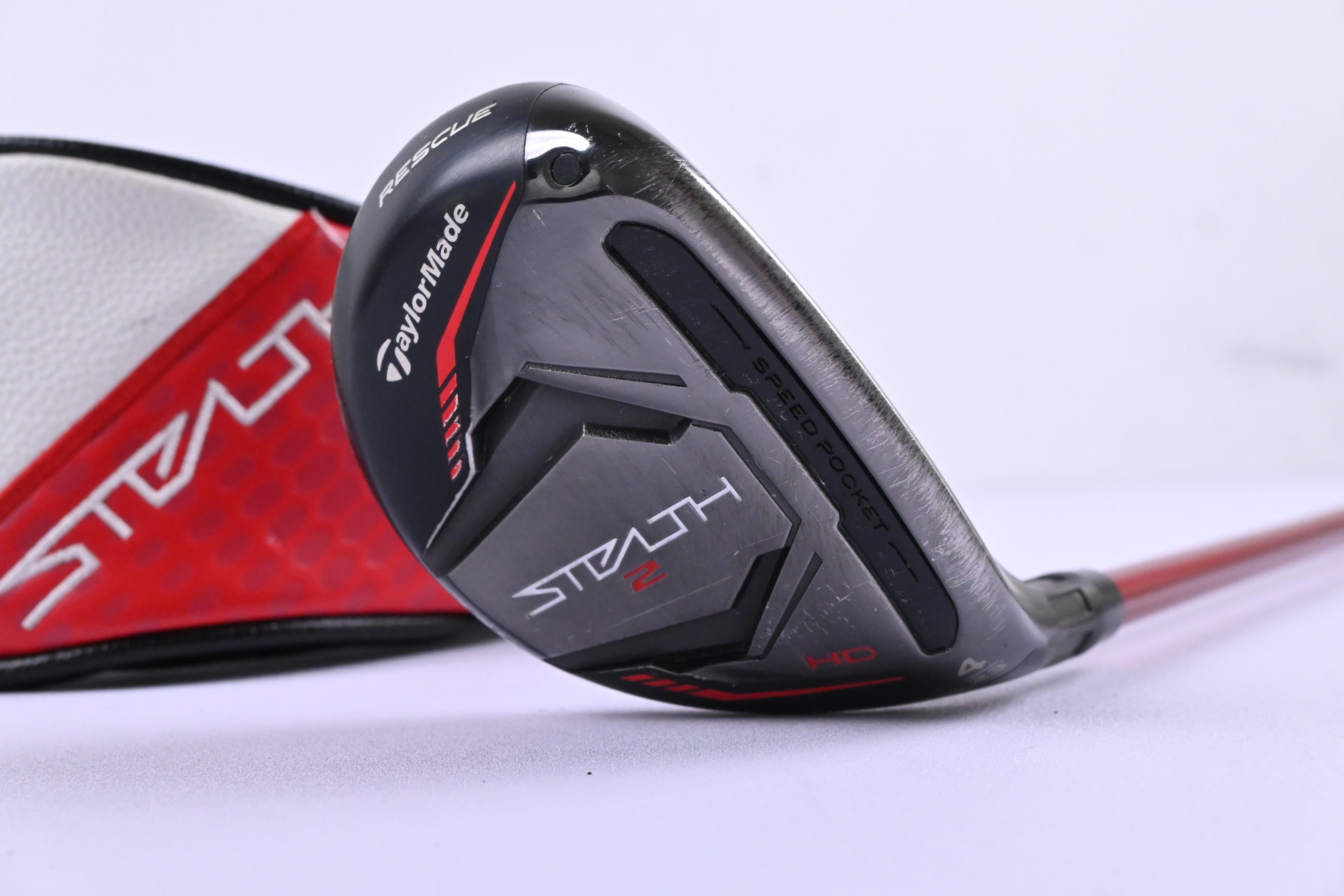 Taylormade Stealth 2 HD #4 Hybrid / 23 Degree / Stiff Flex Speeder NX Red 60