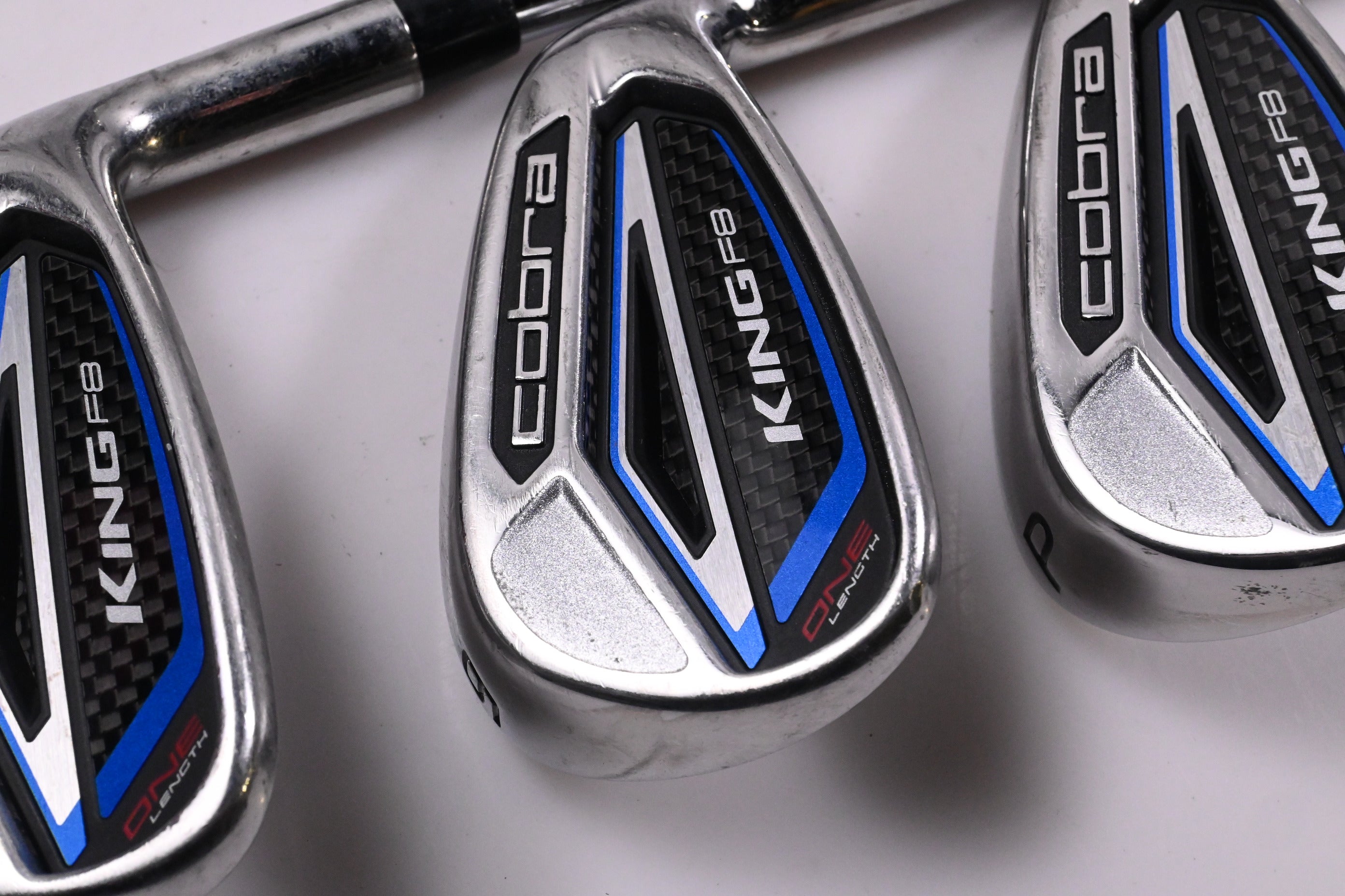 Cobra King F8 Irons / 6-PW / Regular Flex True Temper One Flighted Shafts
