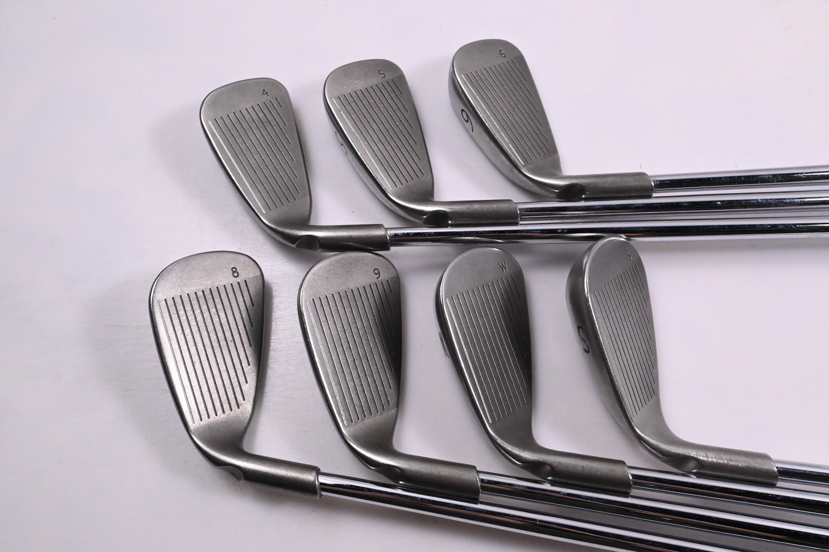 Ping G10 Irons / 4-PW+SW / White Dot / Stiff Flex Ping AWT / No #7 Iron