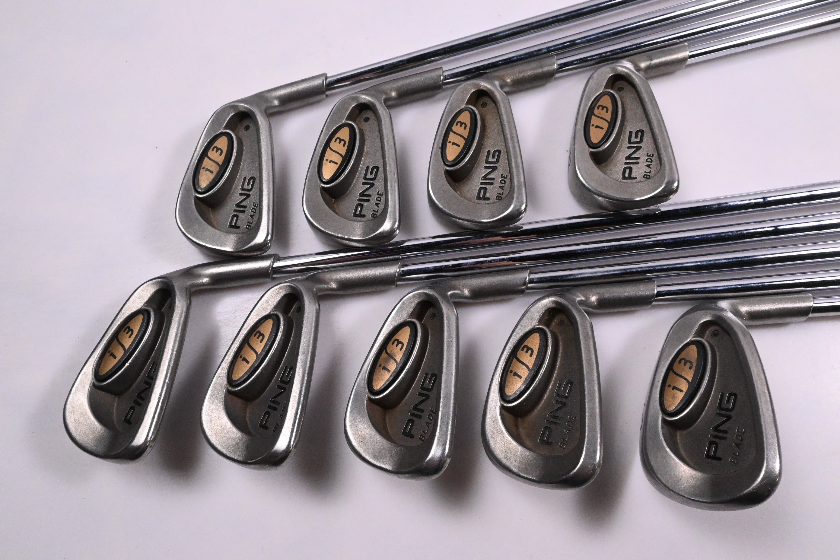 Ping i3 Irons / 3-PW+SW / Black Dot / Stiff Flex Steel Shafts
