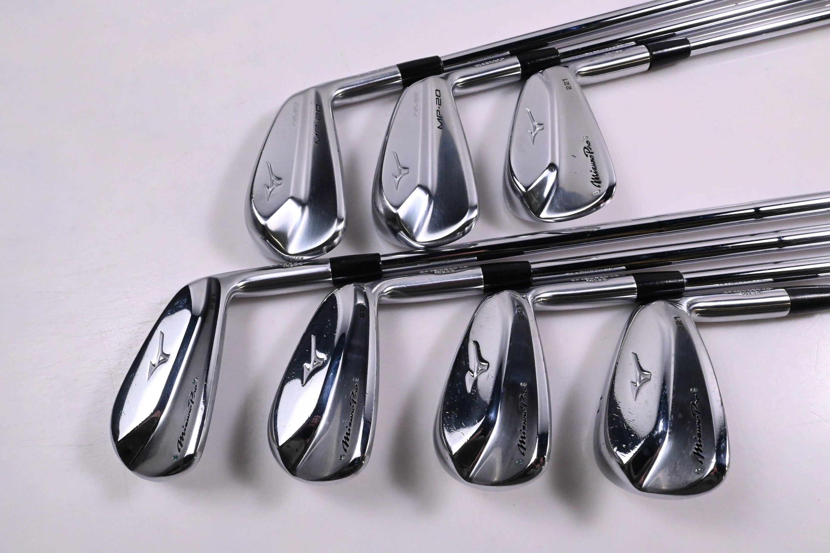 Mizuno Pro 221 / MP-20 Combo Irons / 4-PW / X-Stiff Dynamic Gold X100 Shafts