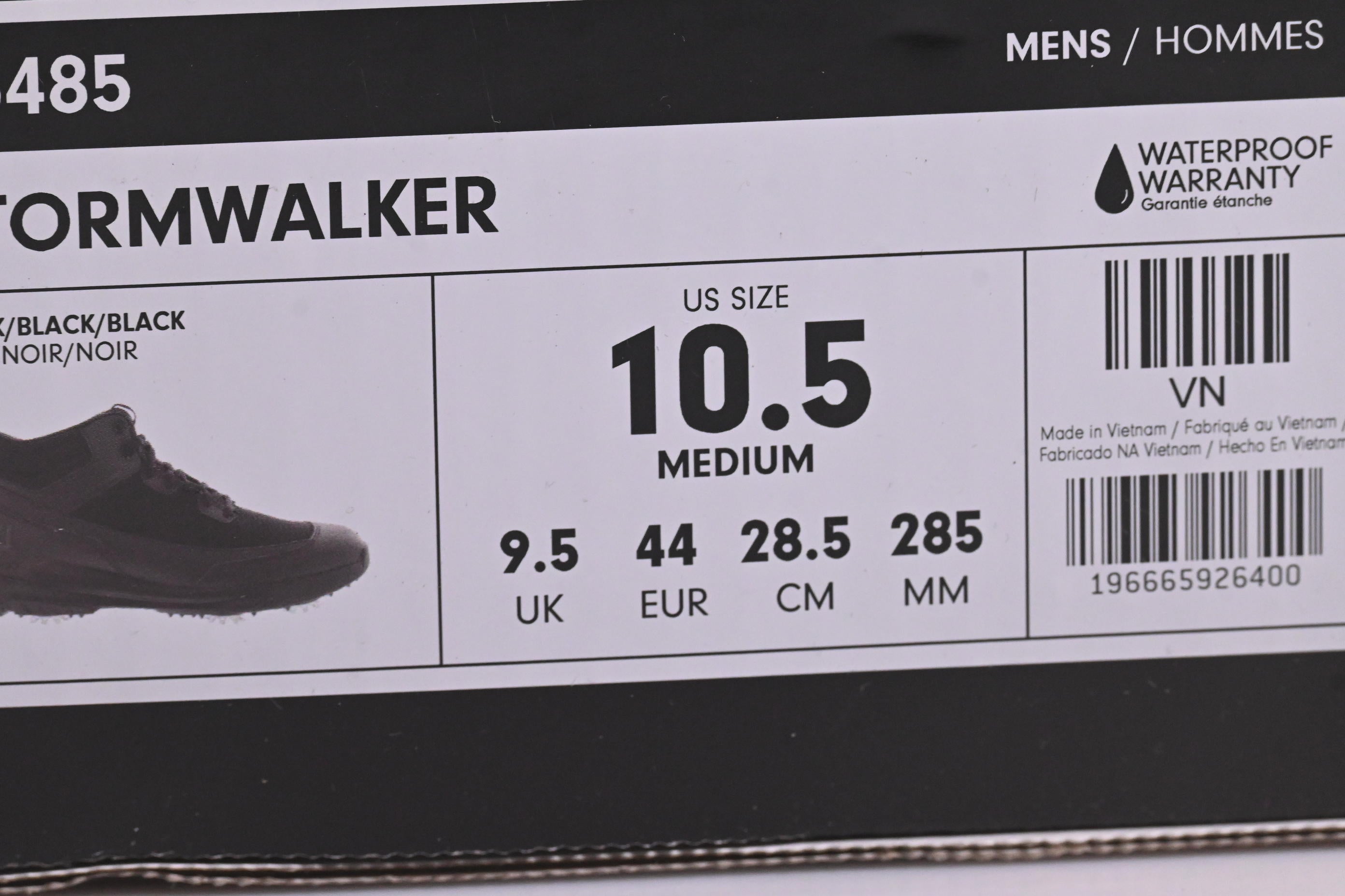 FootJoy Stormwalker Golf Boots / UK 9.5 / Black