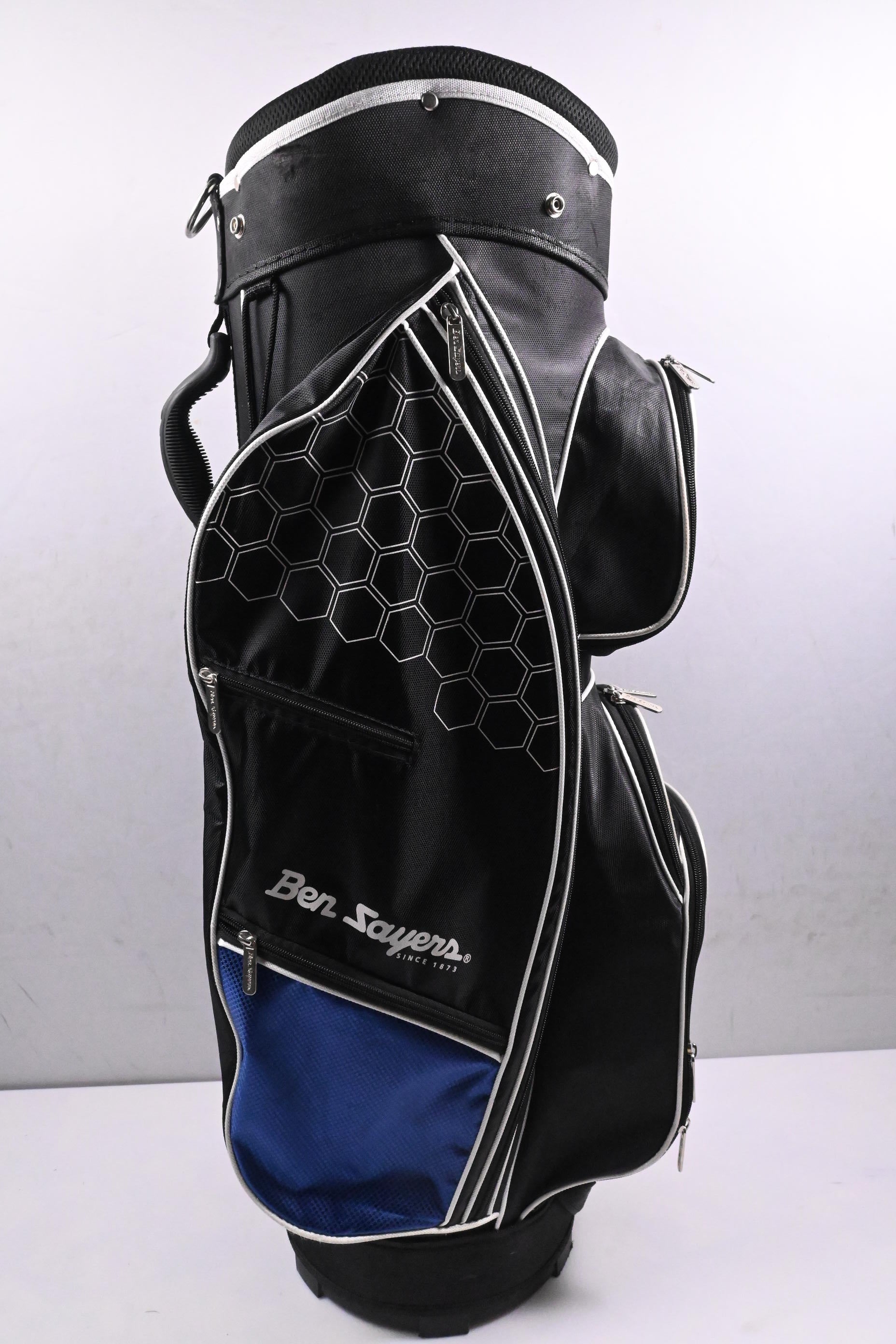 Ben Sayers M8 Cart Bag / 8-Way Divider / Black, Blue