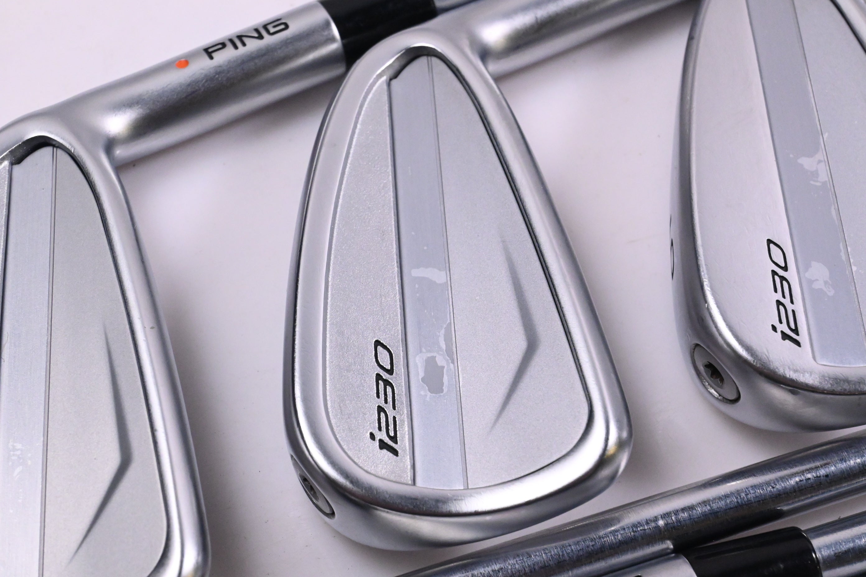 Ping i230 Irons / 4-PW / Orange Dot / Regular Flex Project X IO 105 Shafts