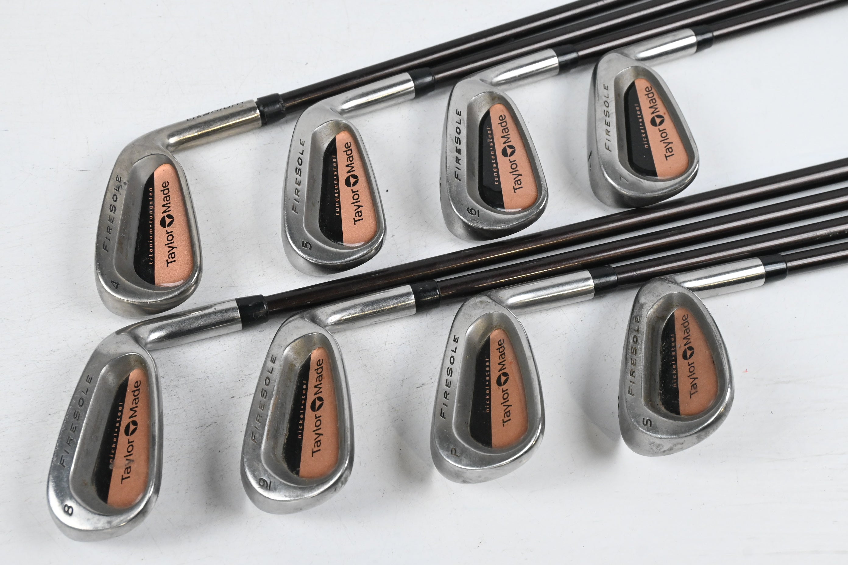 Taylormade Firesole Irons / 4-PW+SW / Regular Flex Taylormade Bubble 80 Shafts