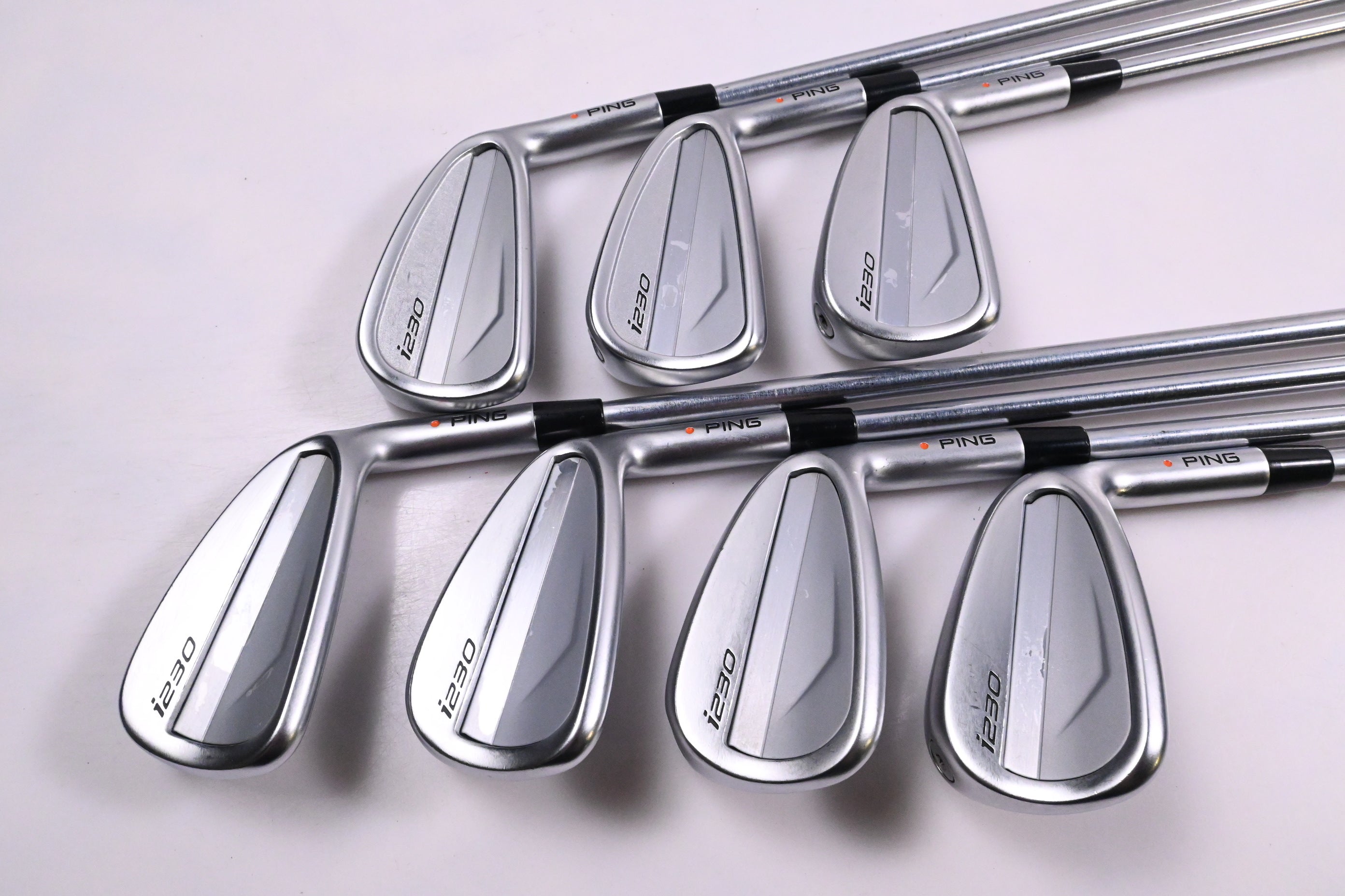 Ping i230 Irons / 4-PW / Orange Dot / Regular Flex Project X IO 105 Shafts