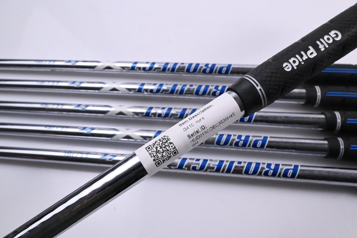 Ping G410 Irons / 5-PW / Red Dot / Regular Flex Project X LZ 115 Shaft