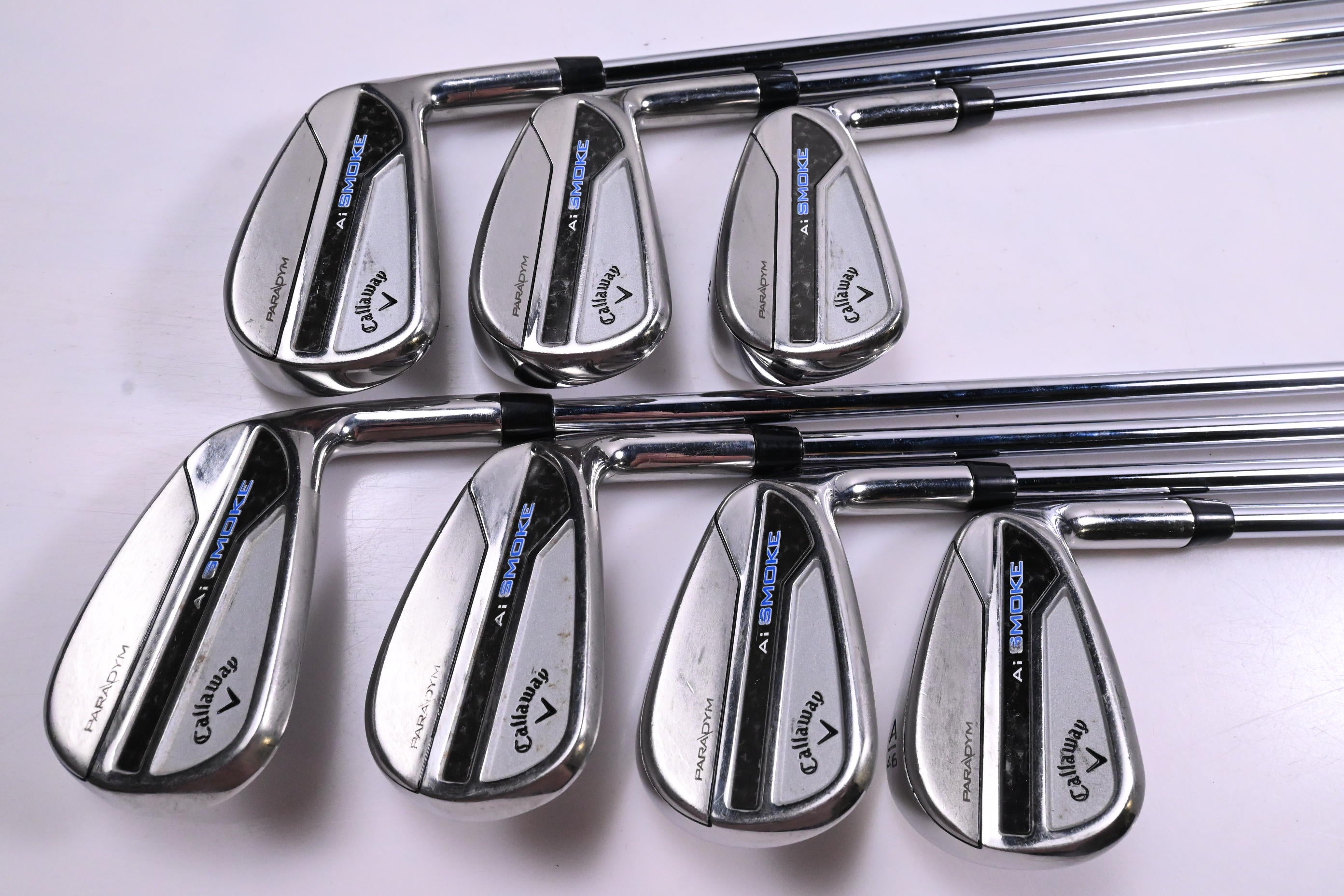 Callaway Paradym Ai Smoke Irons / 5-PW+GW / Regular Flex Elevate MPH 85 Shafts