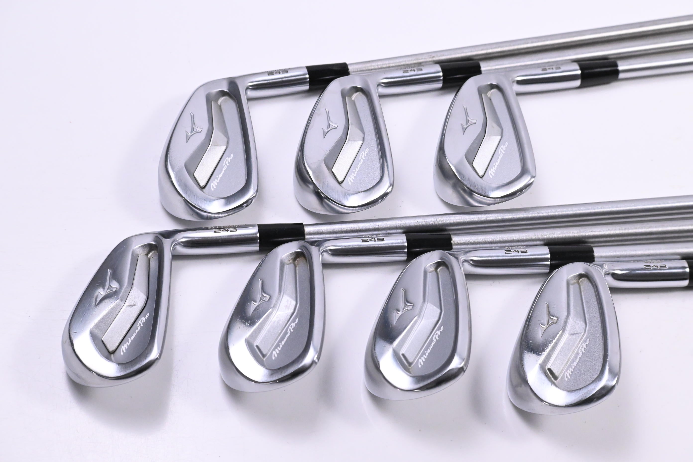 Mizuno Pro 243 Irons / 4-PW / X-Flex KBS Tour C-Taper 130 Shafts