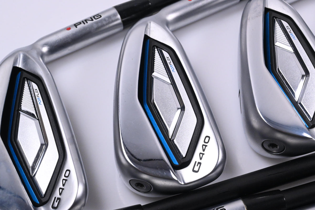 Ping G440 Irons / 5-PW+GW+52°+56° / Red Dot / Regular Flex Ping Alta CB Blue