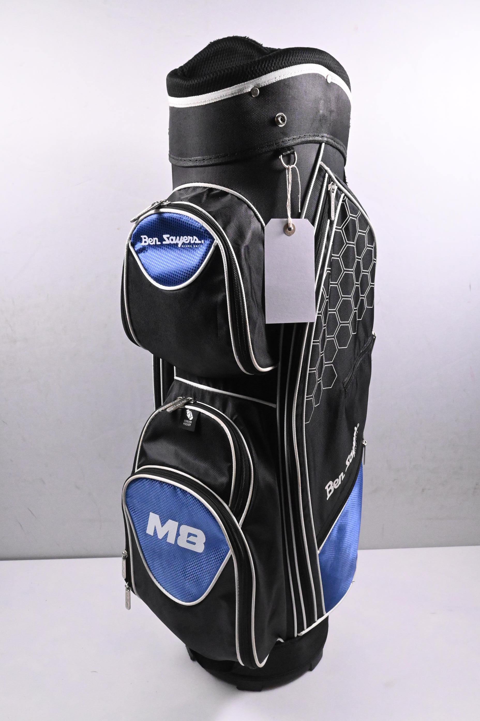 Ben Sayers M8 Cart Bag / 8-Way Divider / Black, Blue