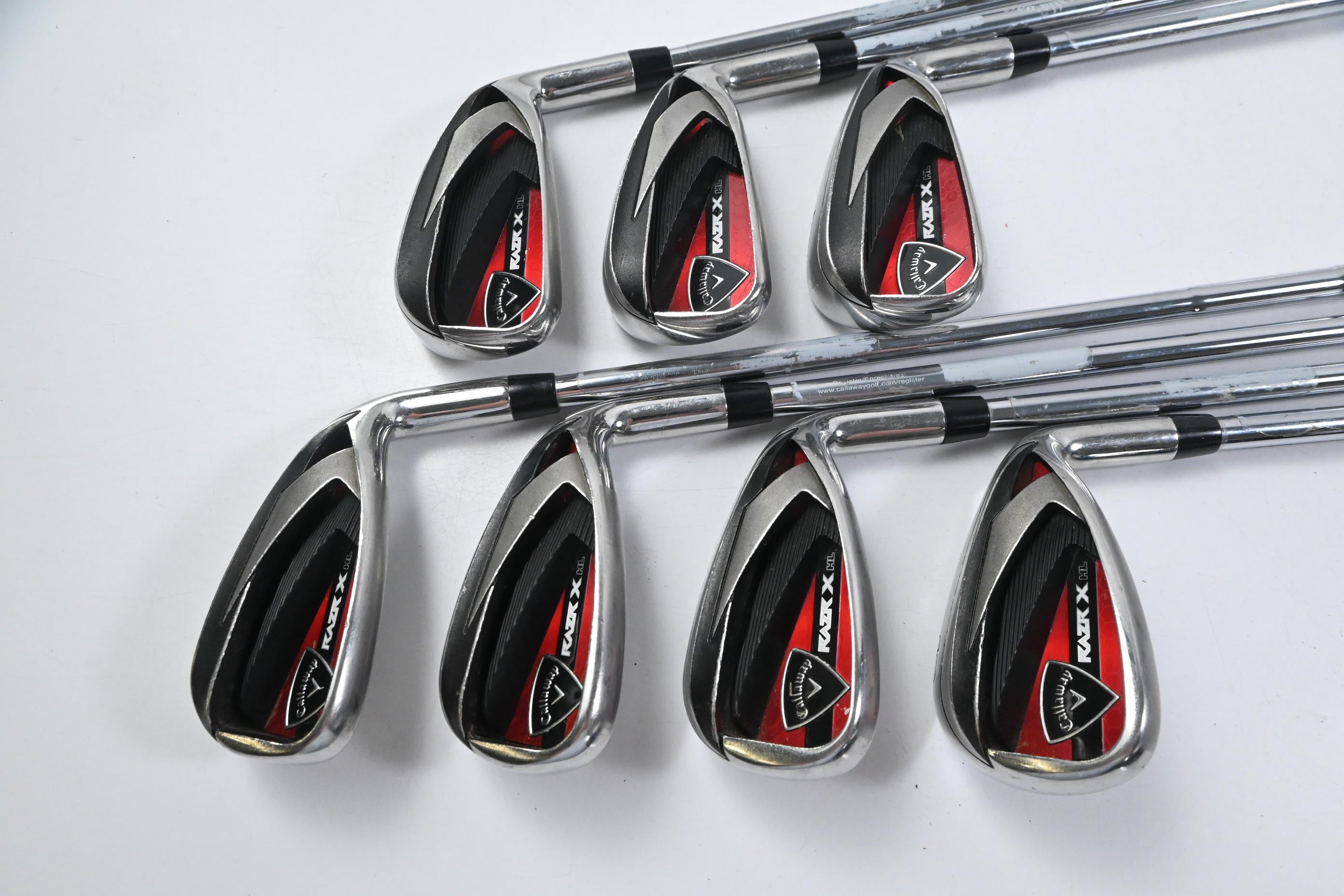Callaway RAZR X HL Irons / 5-PW+SW / Uniflex M-10 XP Shafts