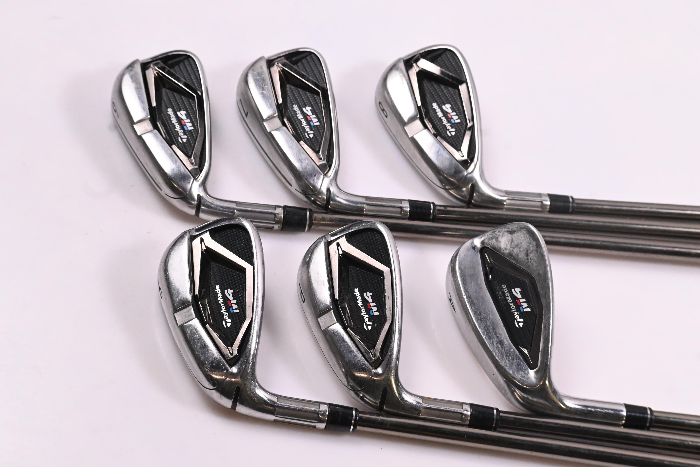Left Hand Taylormade M4 Irons / 6-PW+GW / Regular Flex UST Recoil ES460 Shafts