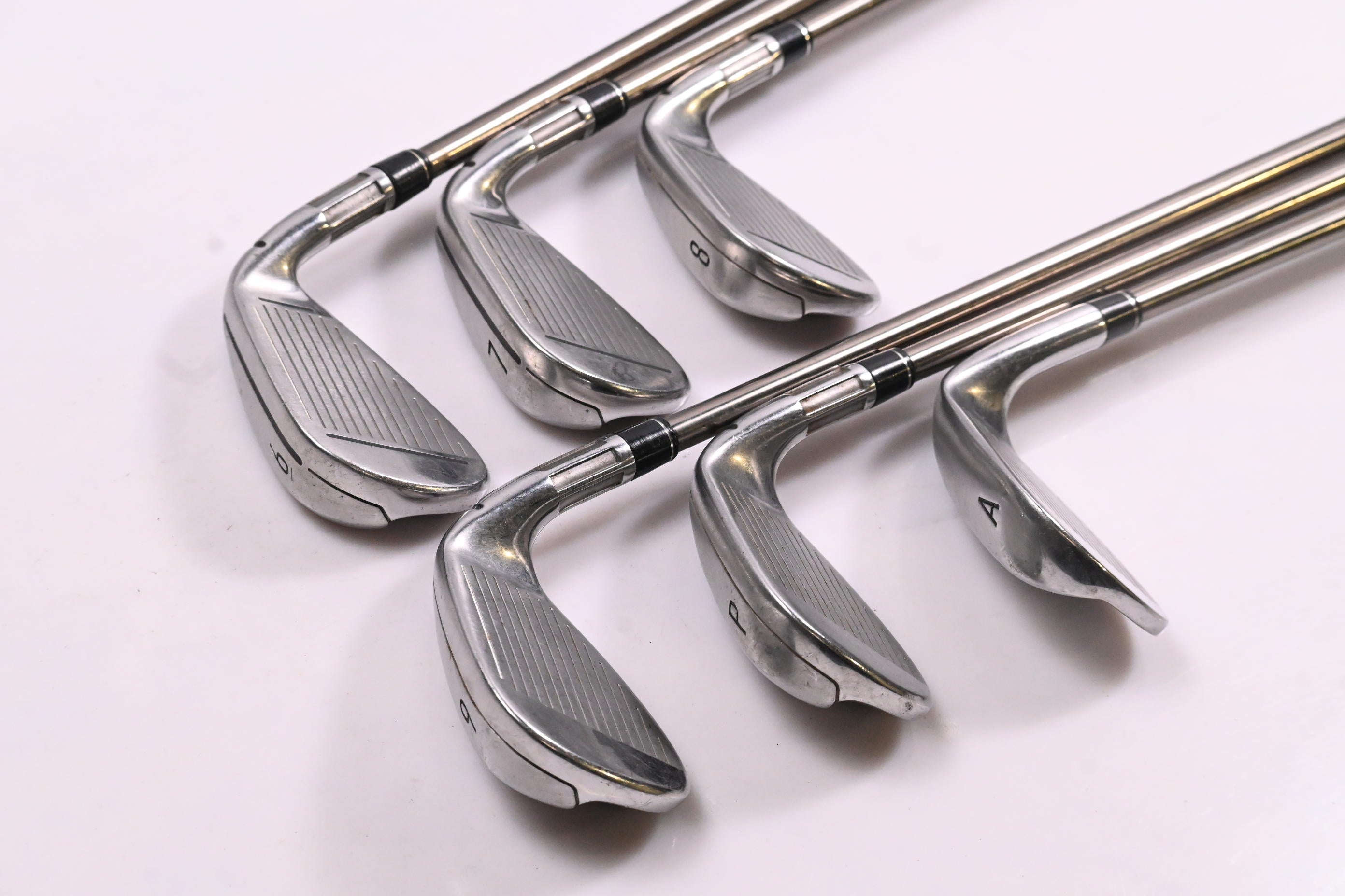 Left Hand Taylormade M4 Irons / 6-PW+GW / Regular Flex UST Recoil ES460 Shafts