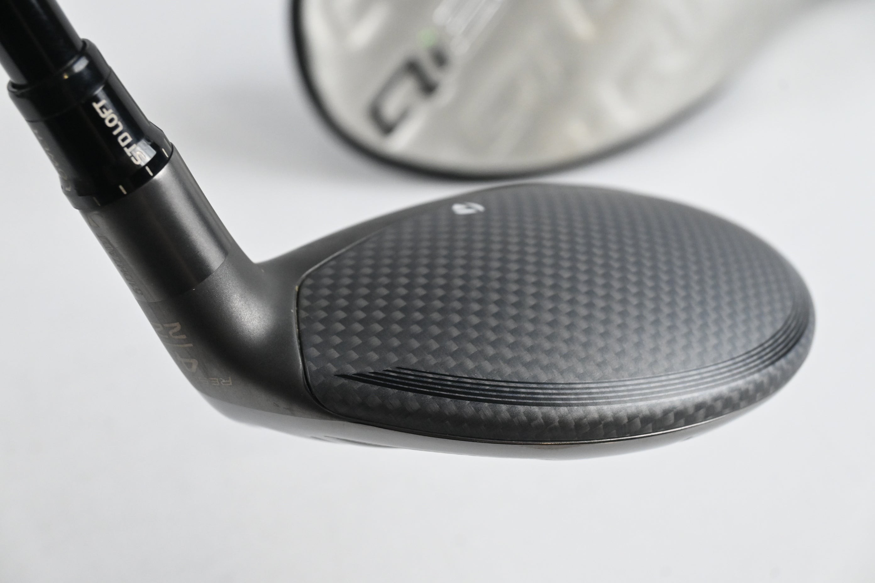 Taylormade Qi35 #4 Hybrid / 22 Degree / Stiff Flex Hzrdus Gen 4 Black 80 Shaft