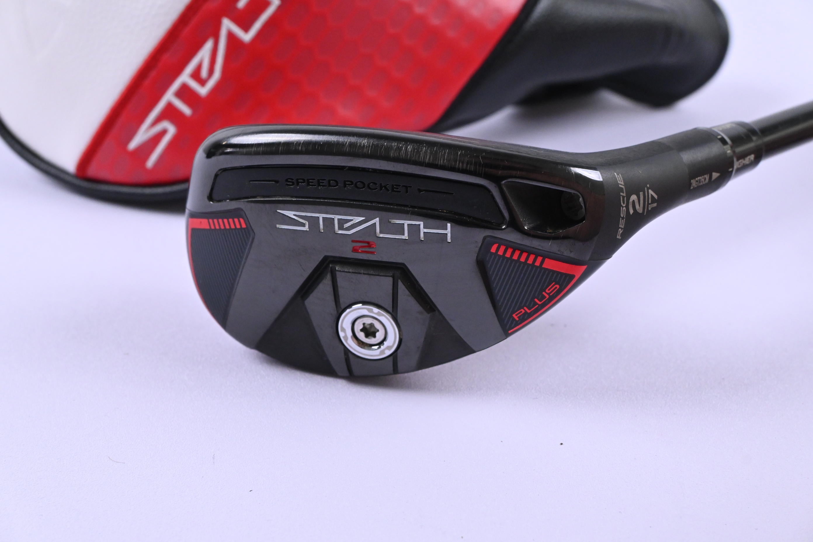 Taylormade Stealth 2 Plus #2 Hybrid / 17 Degree / Stiff Flex Kai'li Red 85 Shaft
