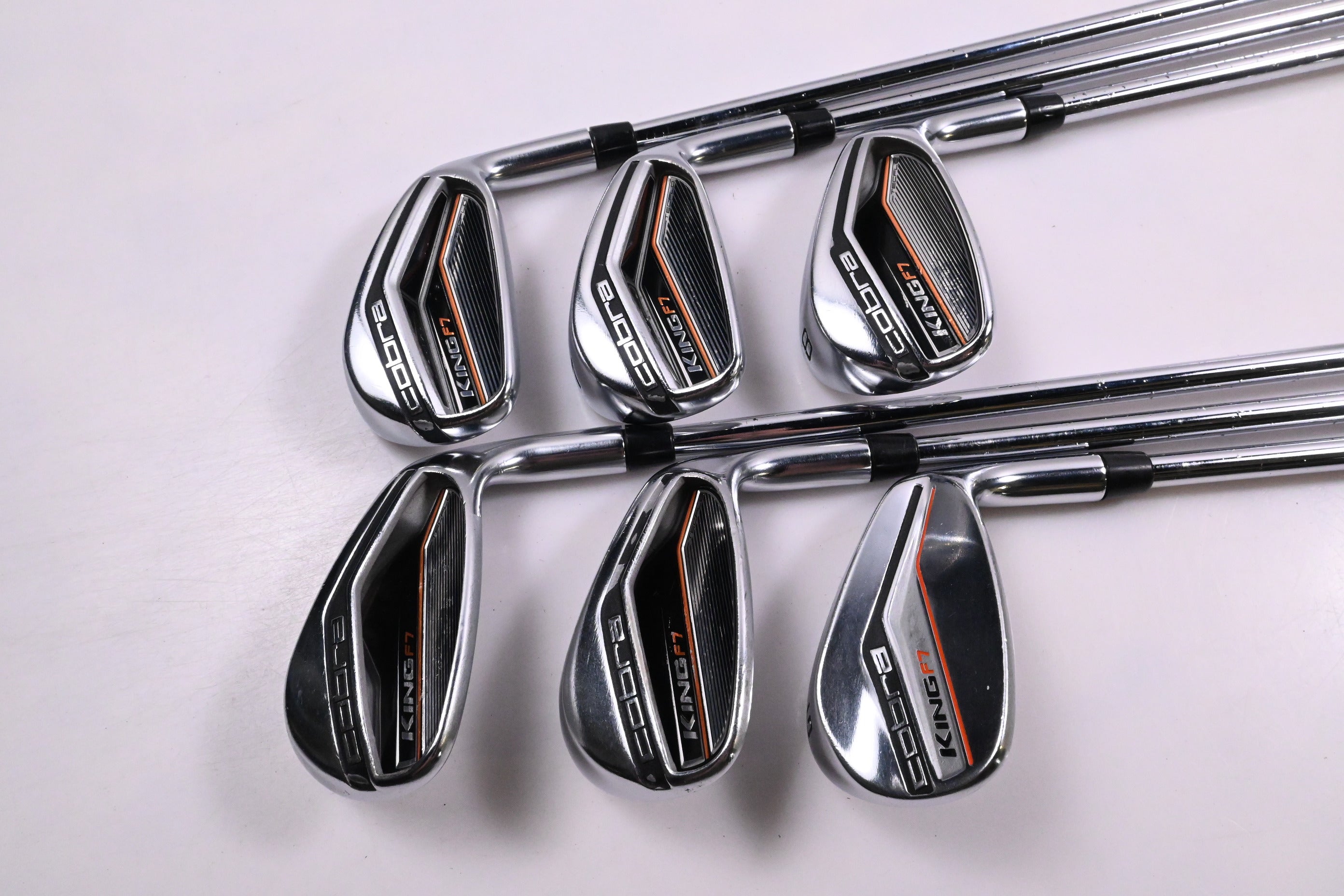 Cobra King F7 Irons / 6-PW+GW / Regular Flex Cobra Shafts