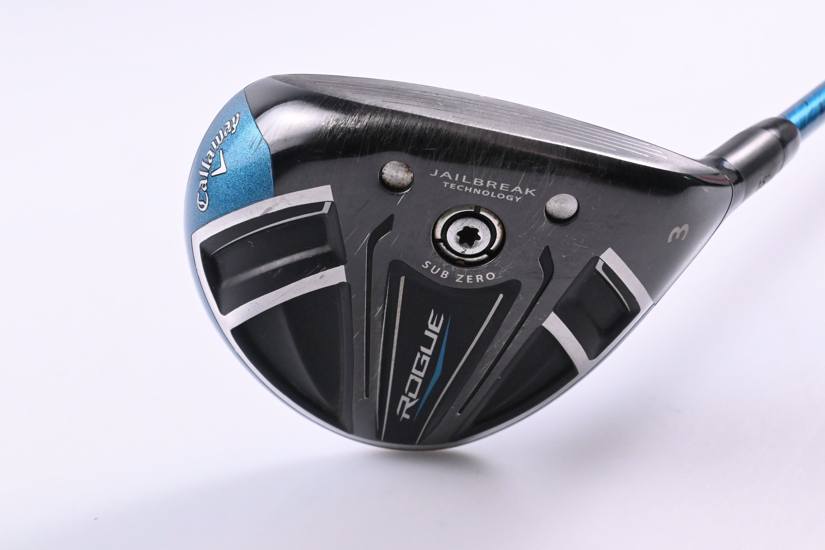 Callaway Rogue Sub Zero #3 Wood / 15 Degree / Stiff Flex Evenflow Blue 75 Shaft