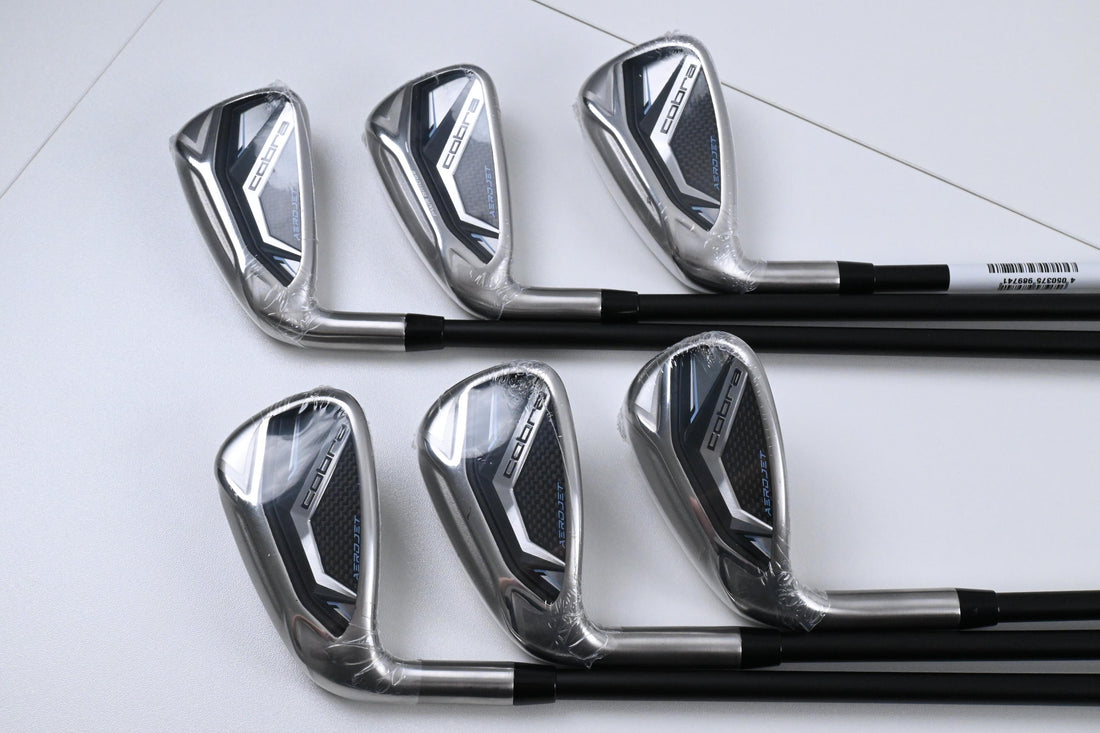 Left Hand Cobra AeroJet Irons / 6-PW+SW / Ladies Flex KBS PGI 55 Shafts