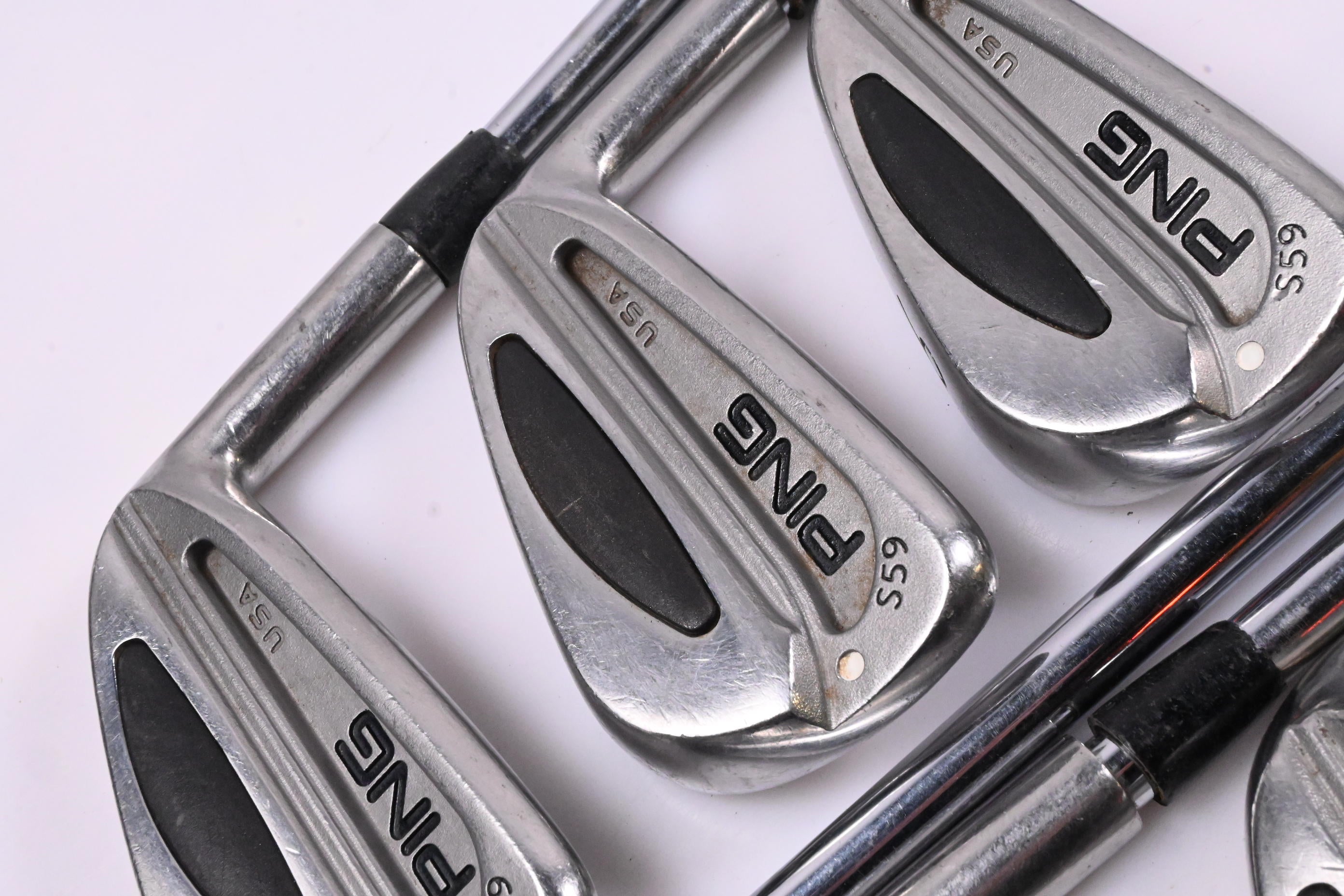Ping S59 Irons / 4-PW / White Dot / Stiff Flex Steel Shafts